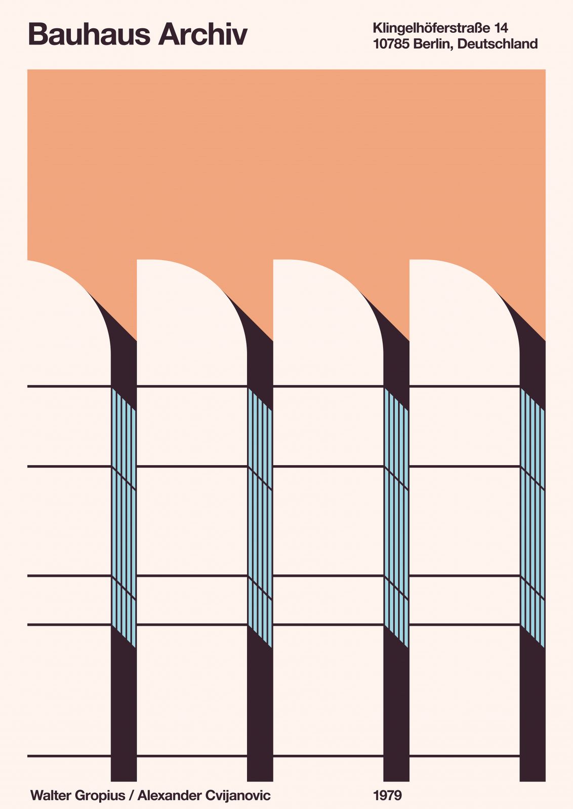 Plakat - Bauhaus Arkiv