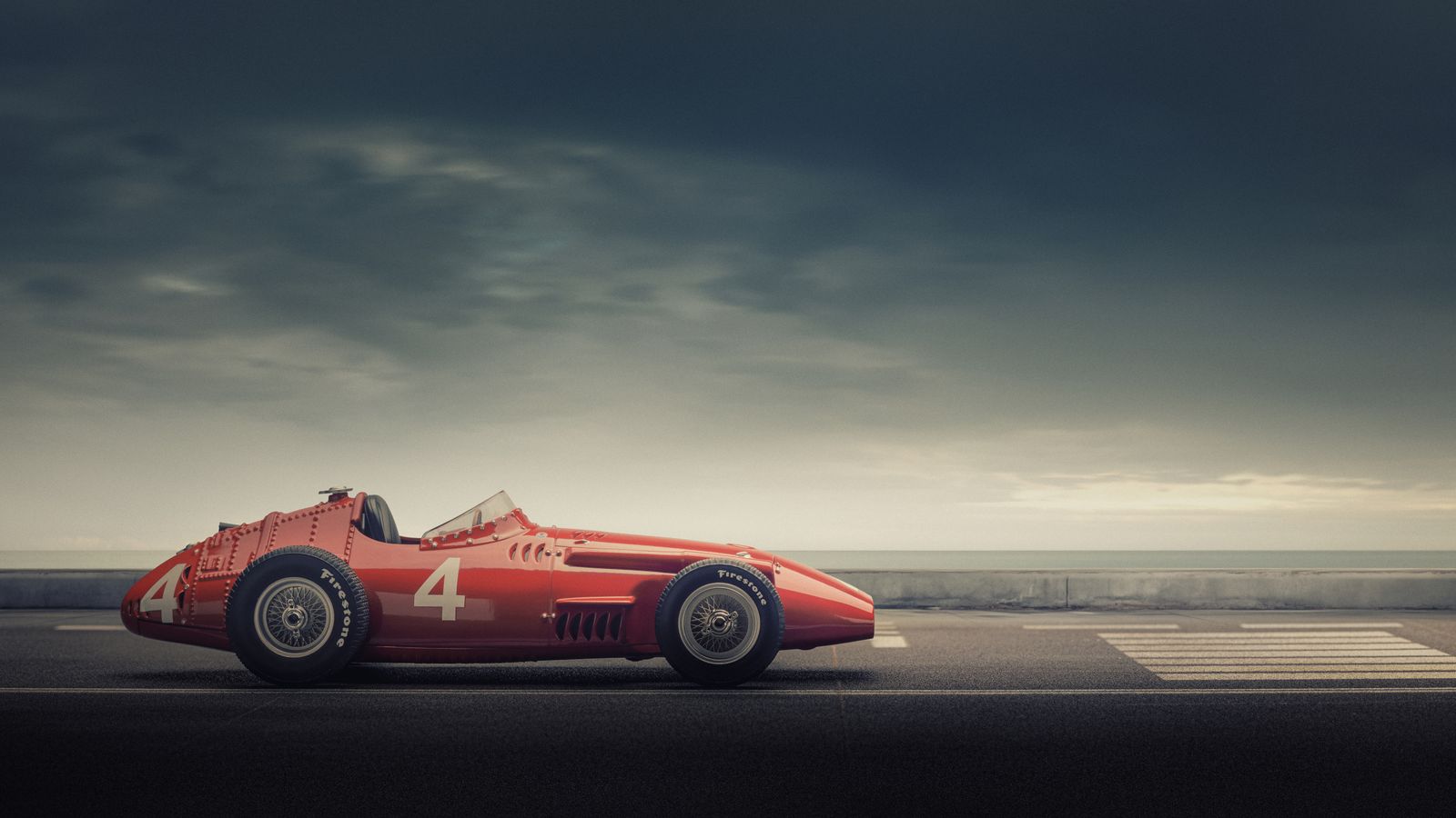 Plakat - Vintage Bil Racing