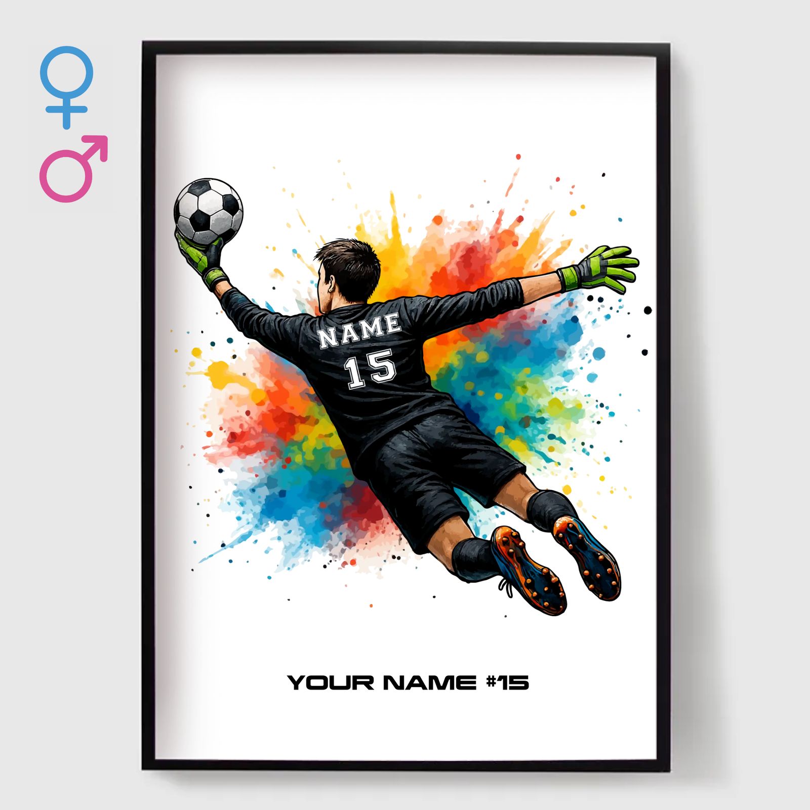 Plakat - Fotballkeeper Kunst
