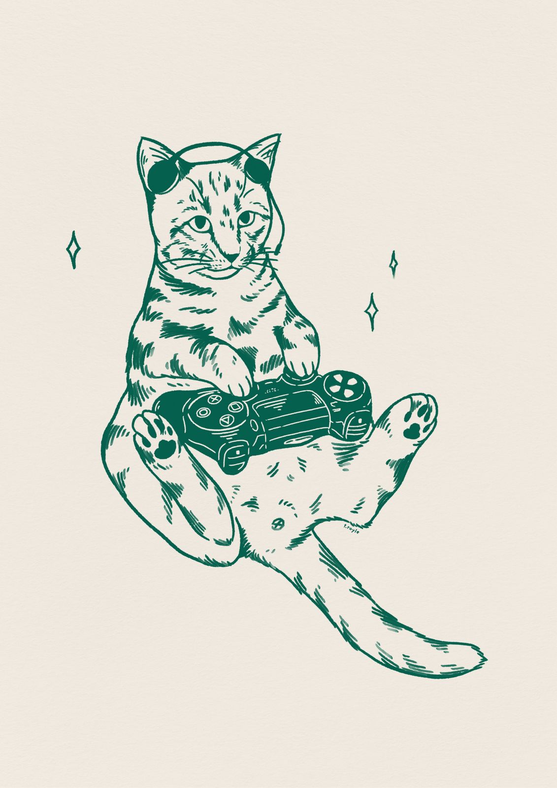 Plakat - Katt Gamer