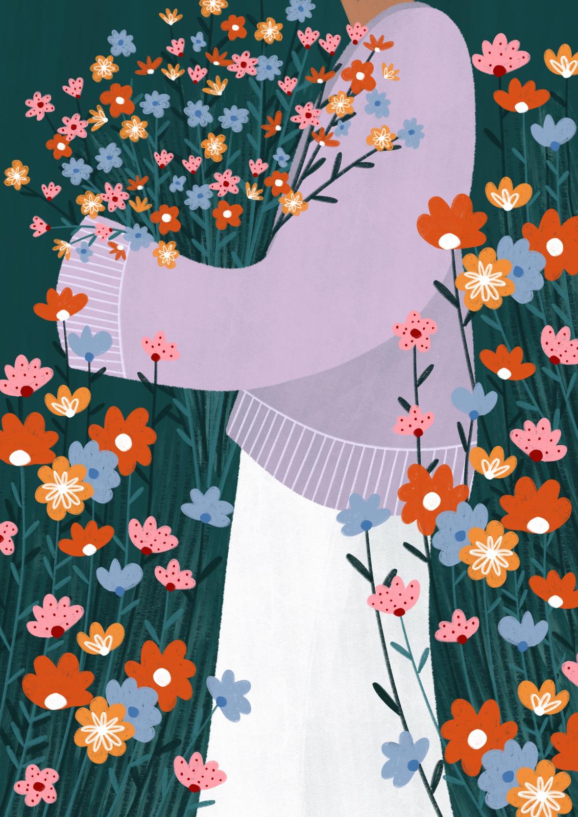 Plakat - Blomstromfavnelse