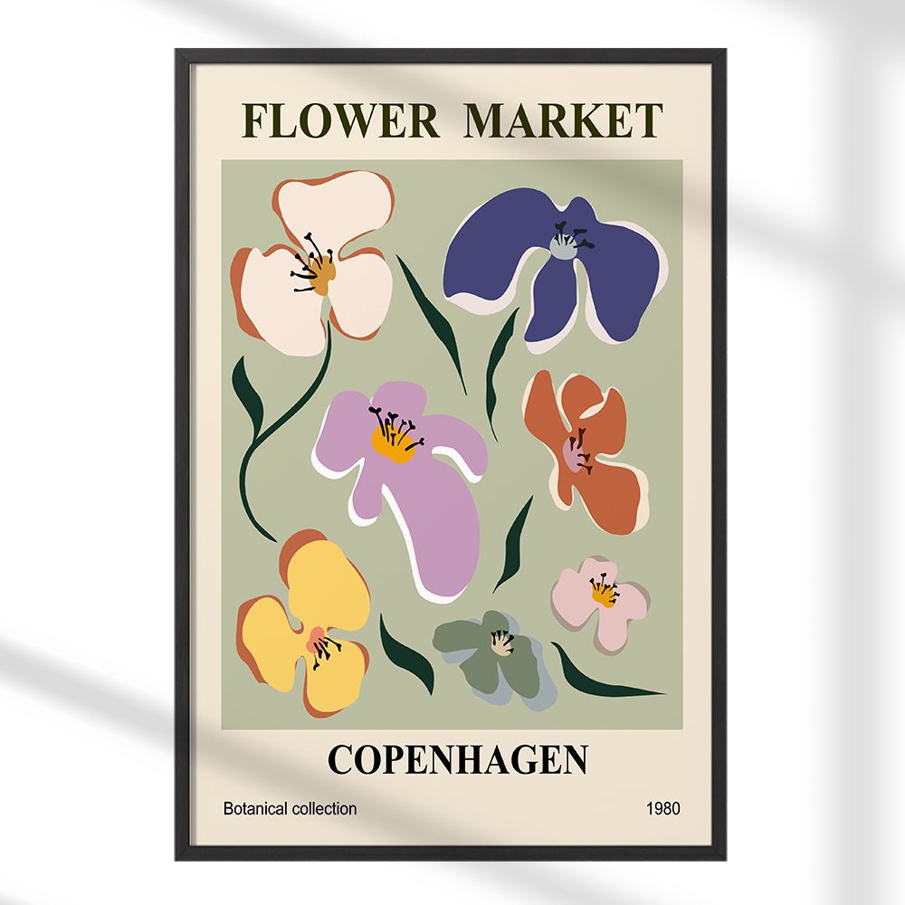 Poster - Blomstermarked København