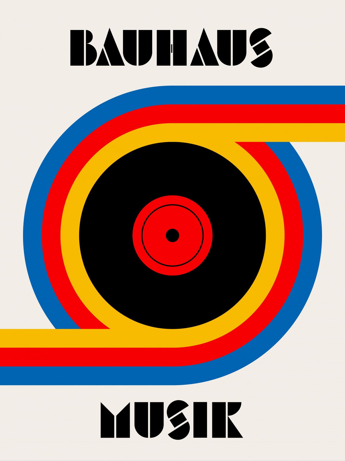 Plakat - Bauhaus Musik
