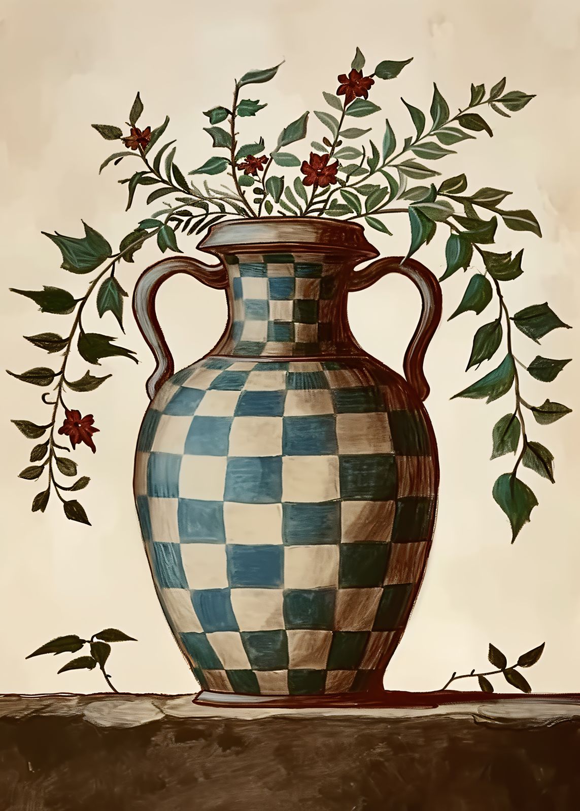 Plakat - Rutete Vase
