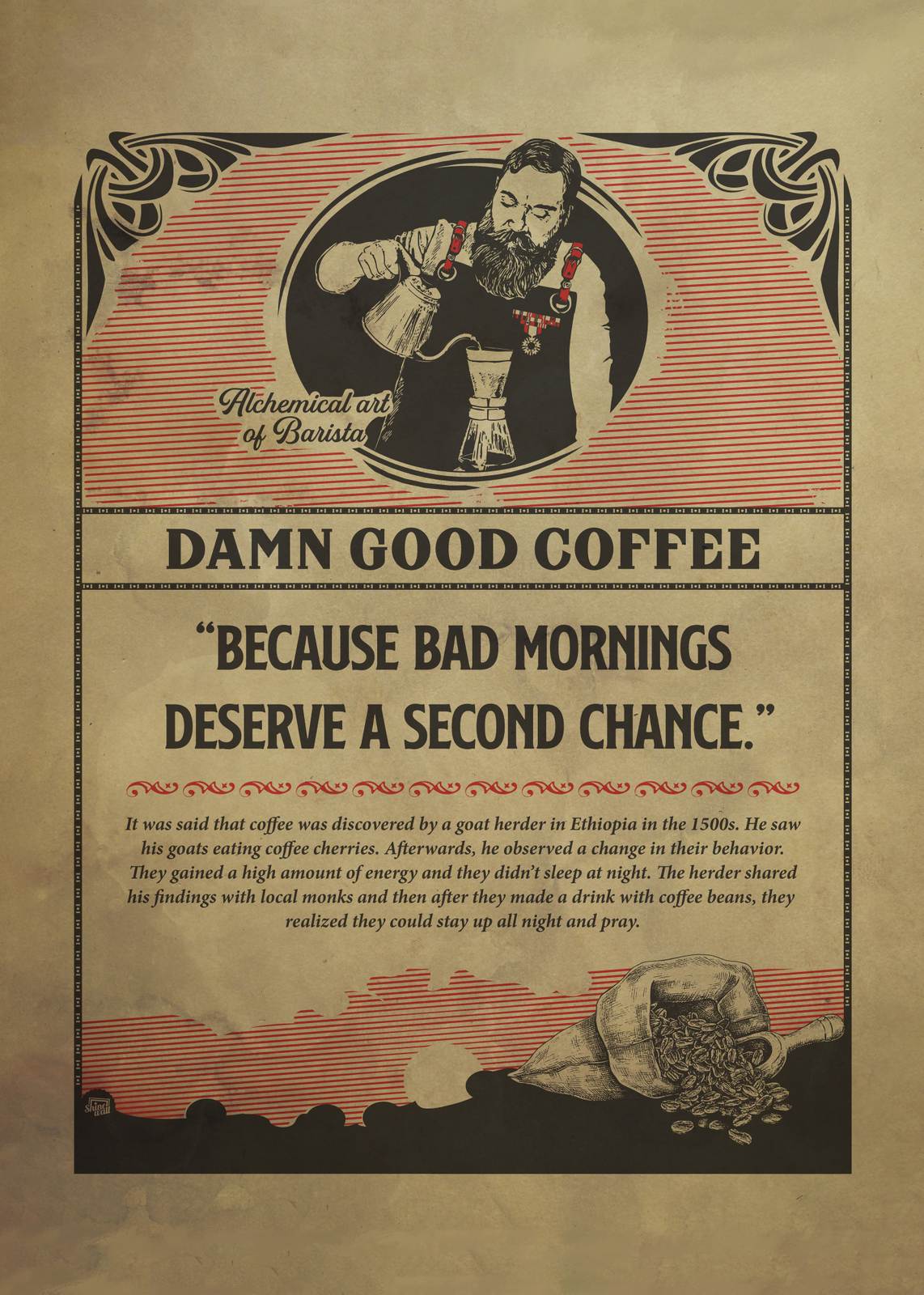 Plakat - Damn Good Coffee