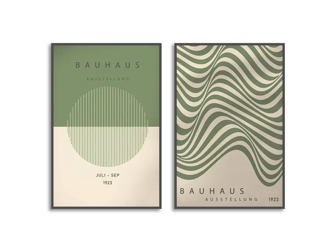 Plakat - Bauhaus-utstilling / Sett av 2