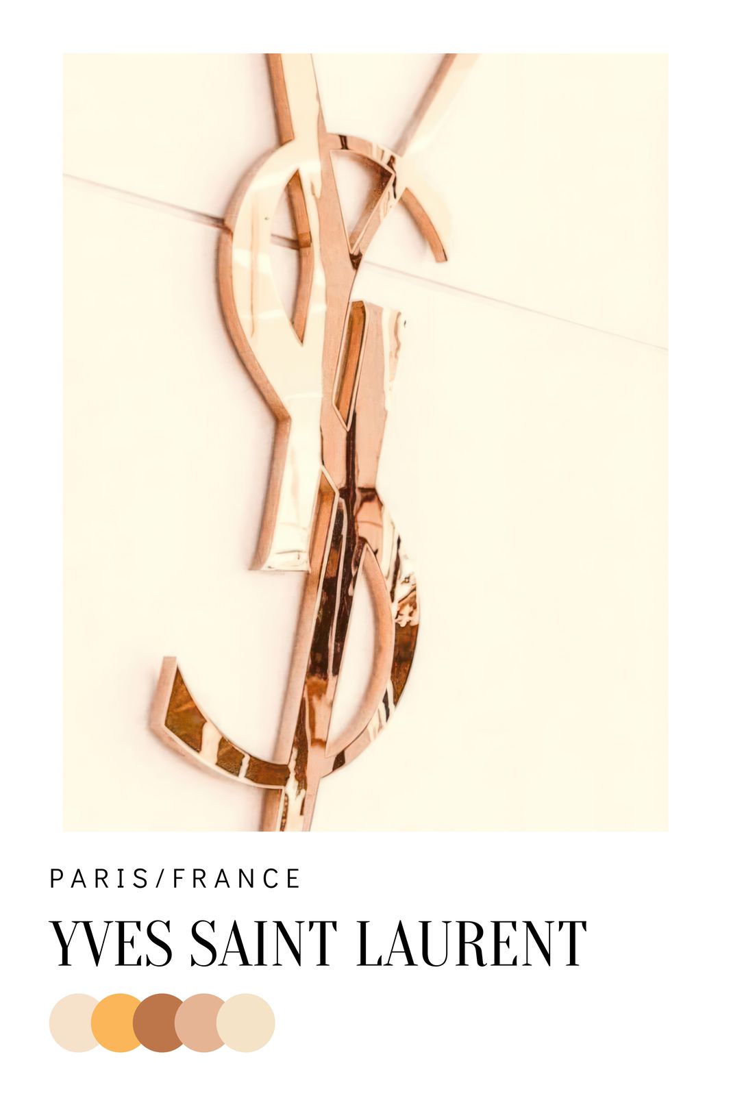 Plakat - Yves Saint Laurent Logo