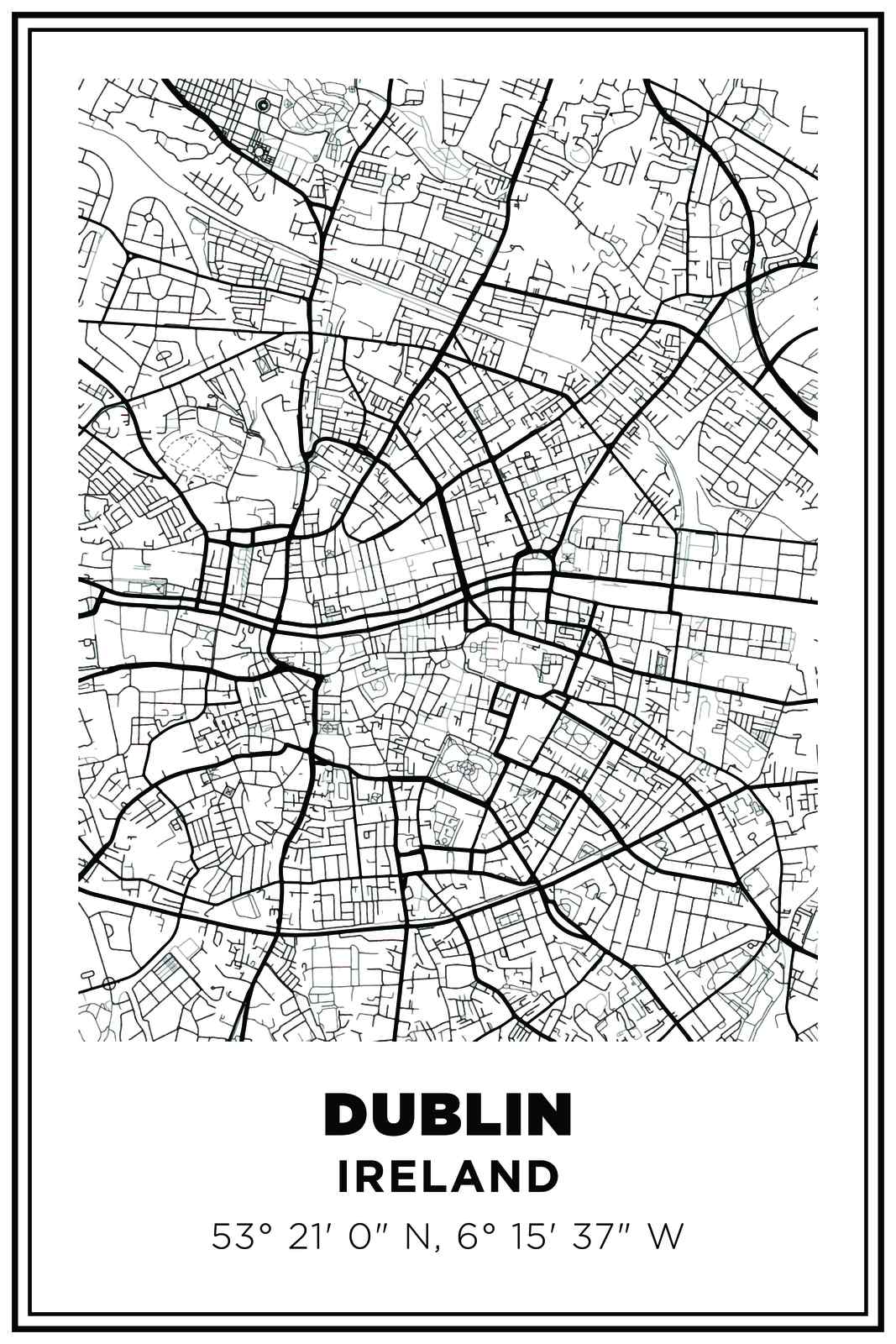Dublin Kart Plakat
