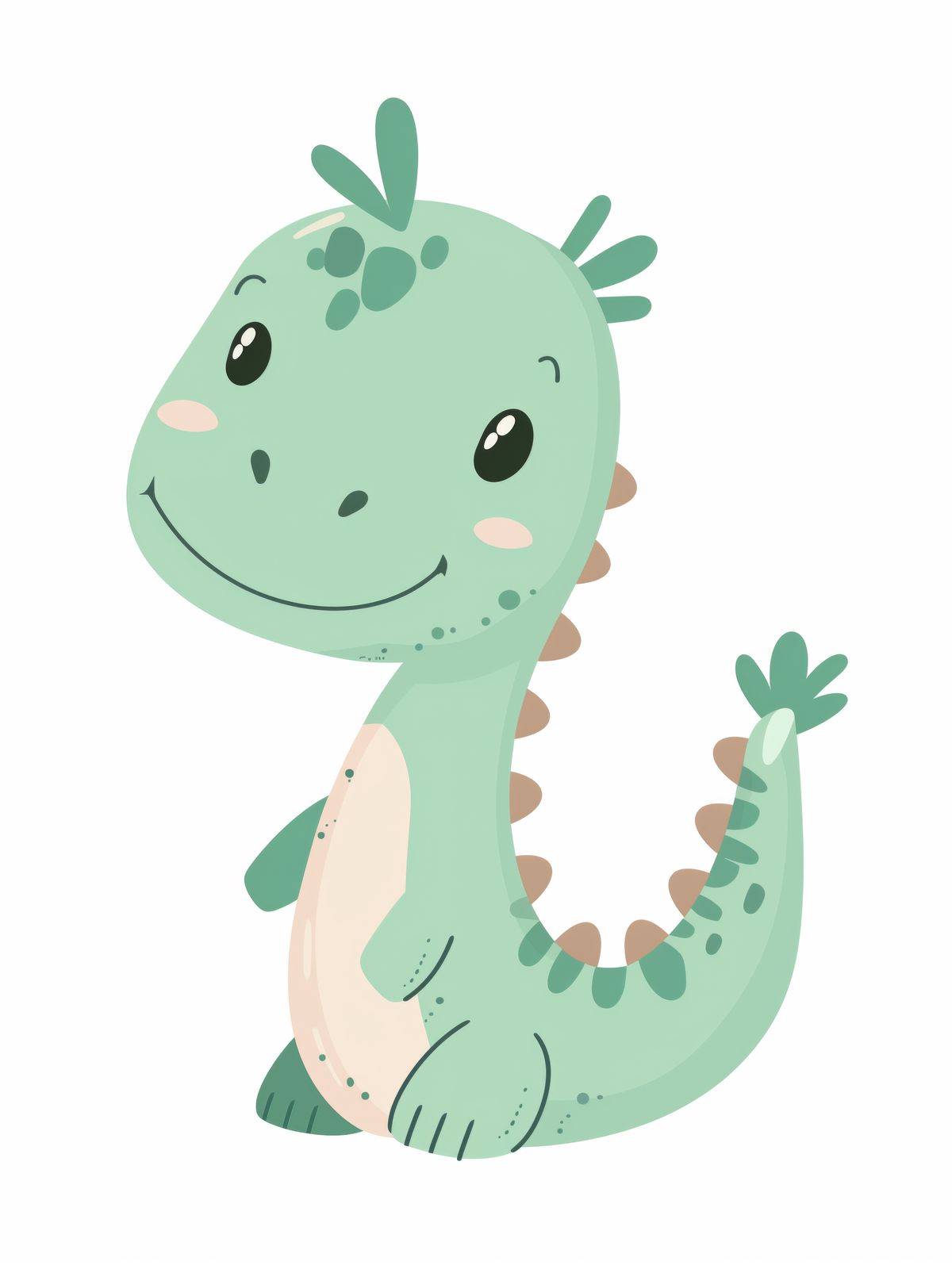 Plakat - Grønn Dinosaur