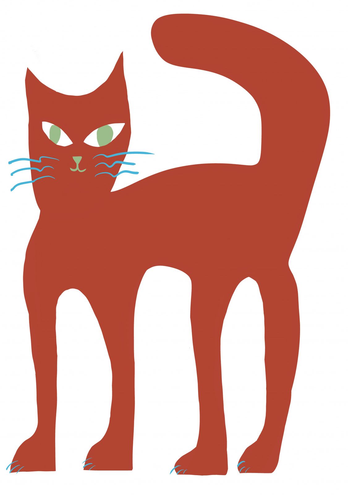 Plakat - Rød Katt Design