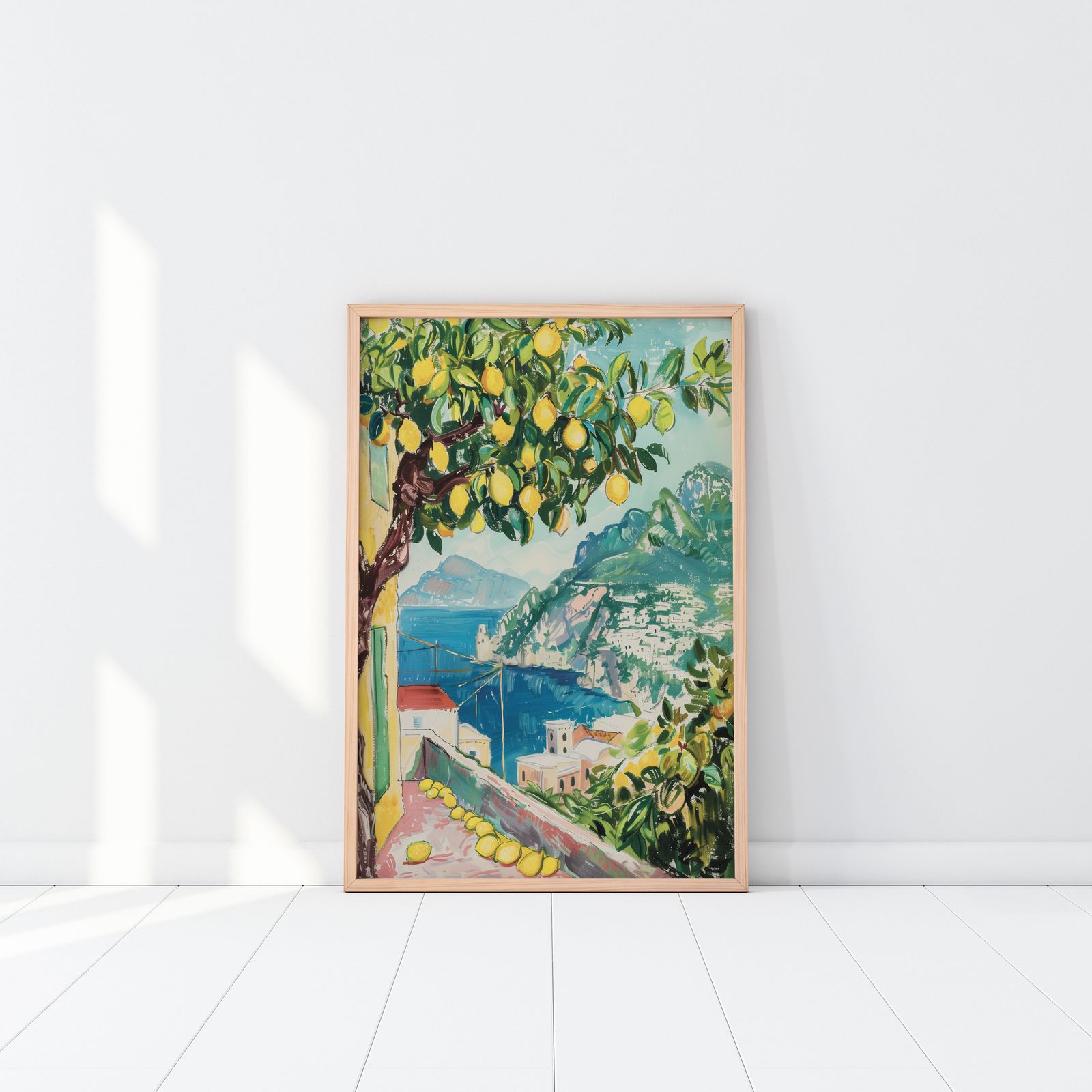 Plakat - Amalfikysten Sitron Tre