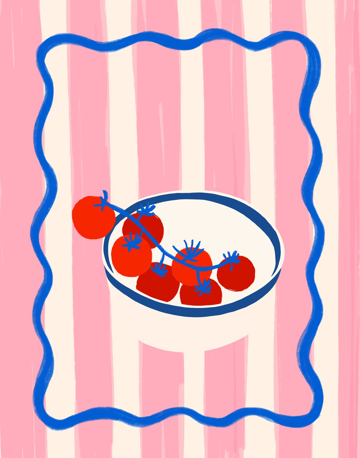 Plakat - Bolle med Tomater