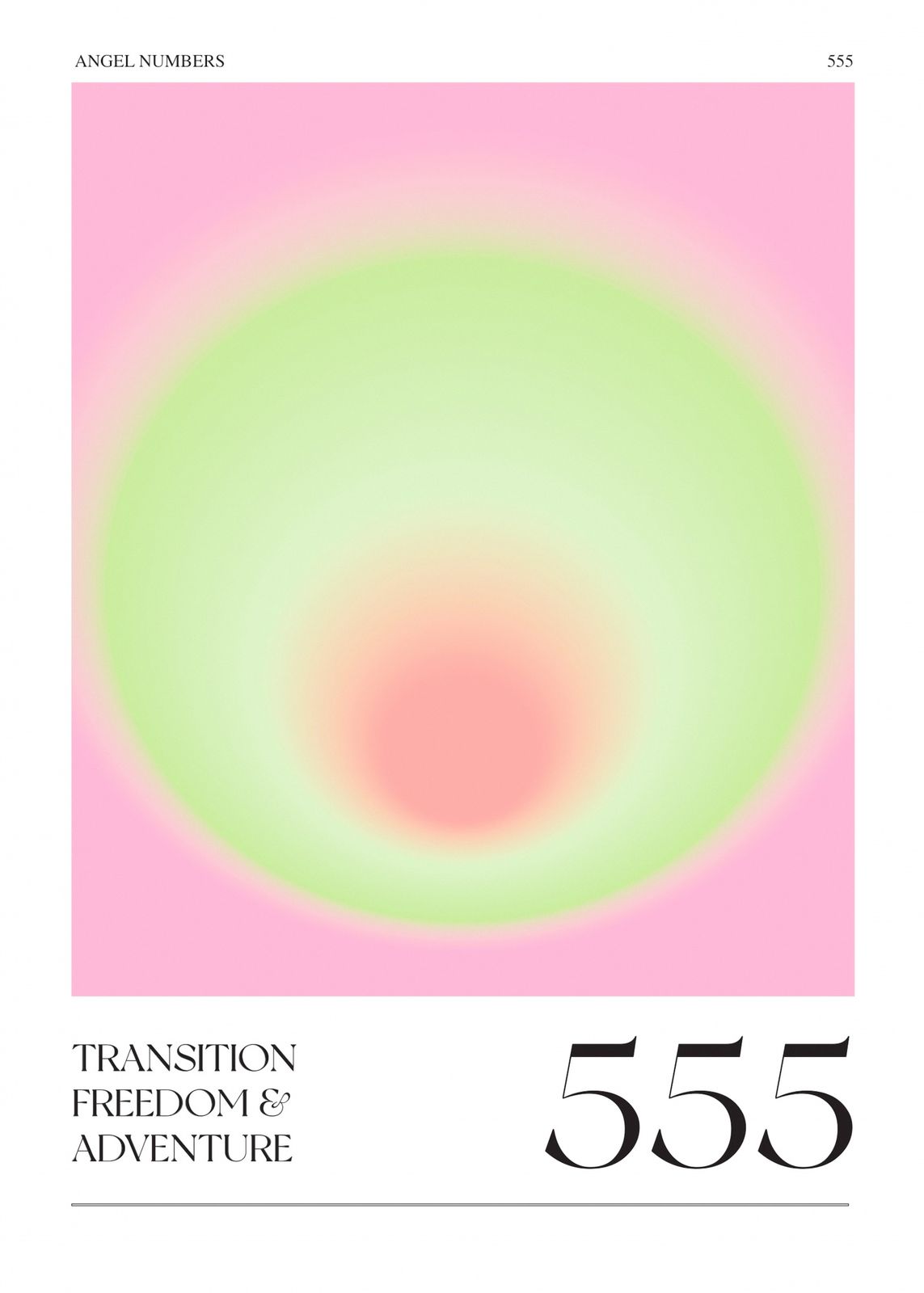 Poster - Angel Numbers 555