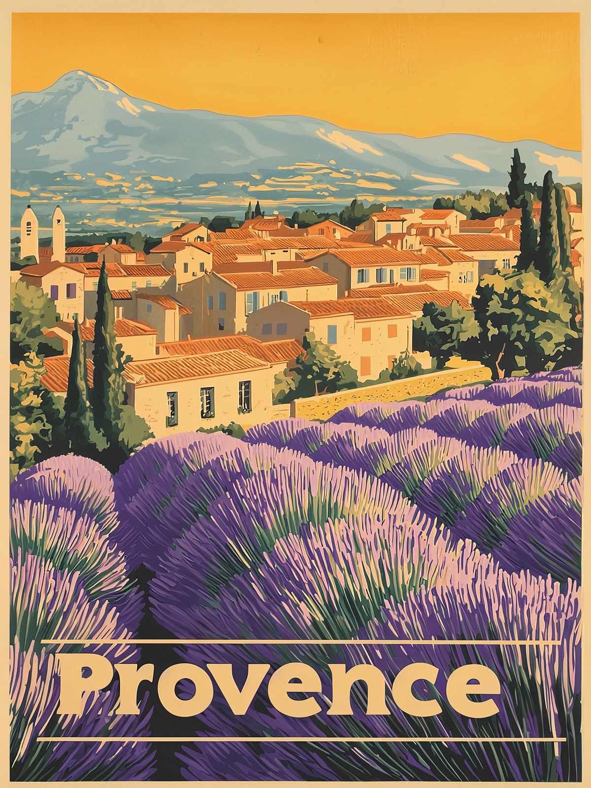 Plakat - Provence Landskap