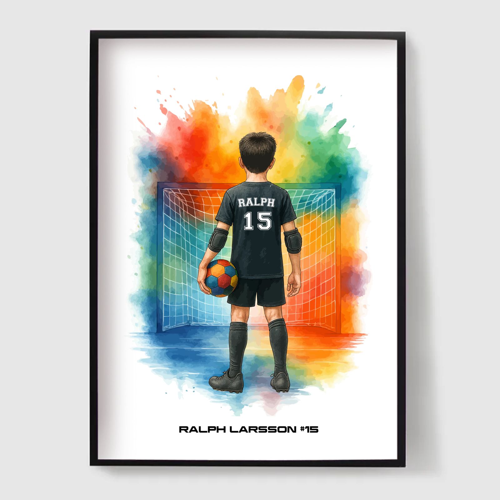 Personlig Plakat - Ung Fotballhelt