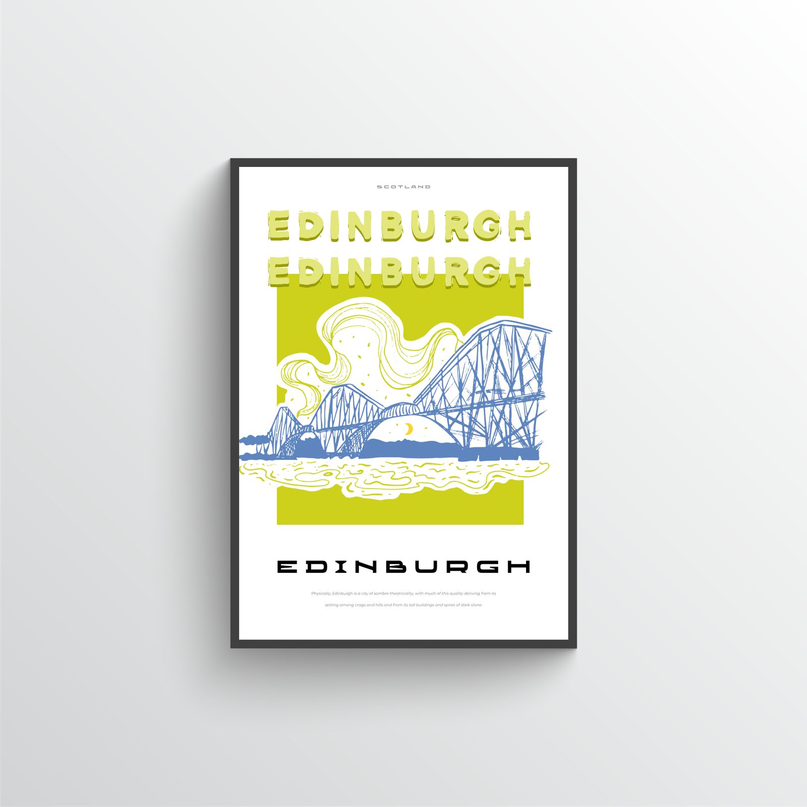 Edinburgh Bridge Artwork Plakat