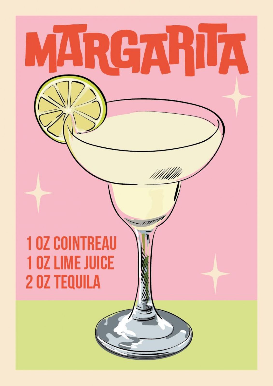 Plakat - Margarita Cocktail