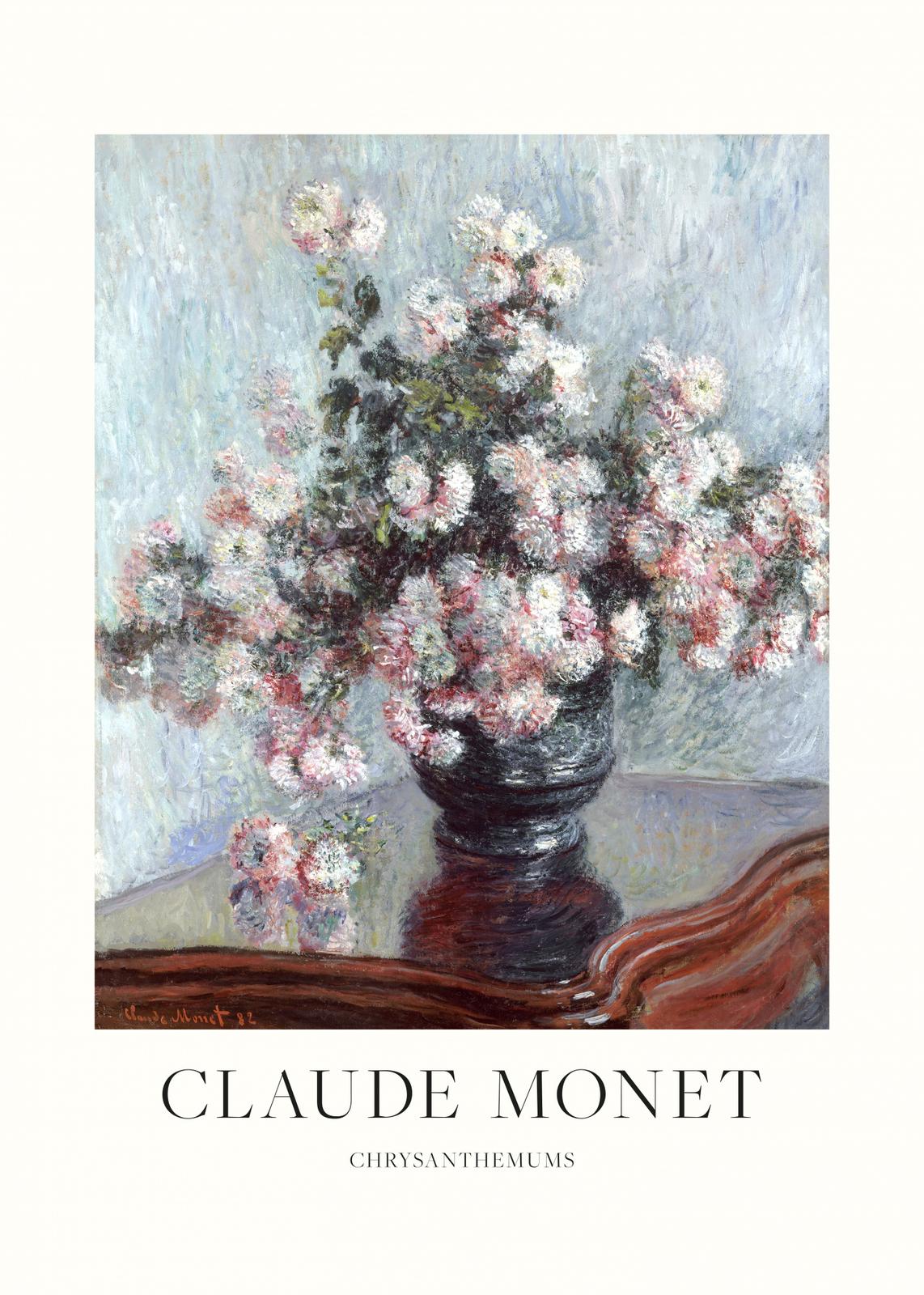 Plakat - Chrysanthemums av Claude Monet