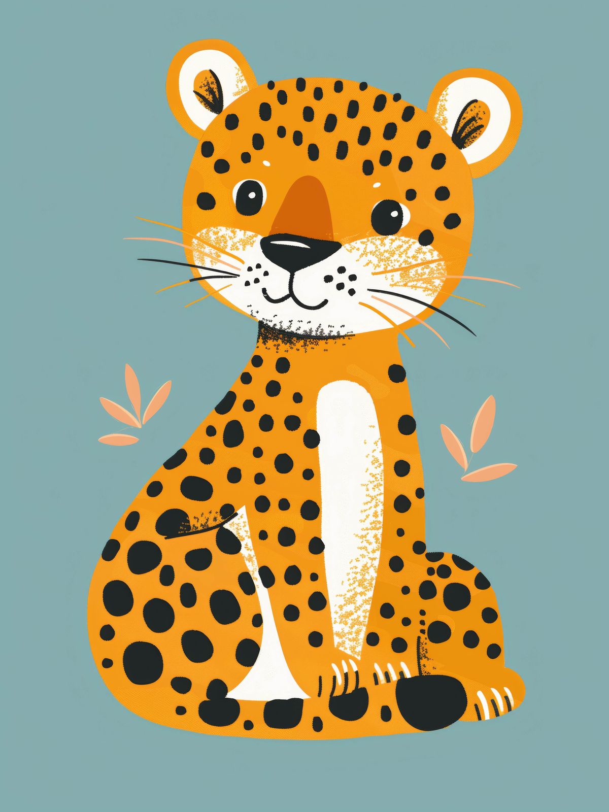Plakat - Søt Leopard