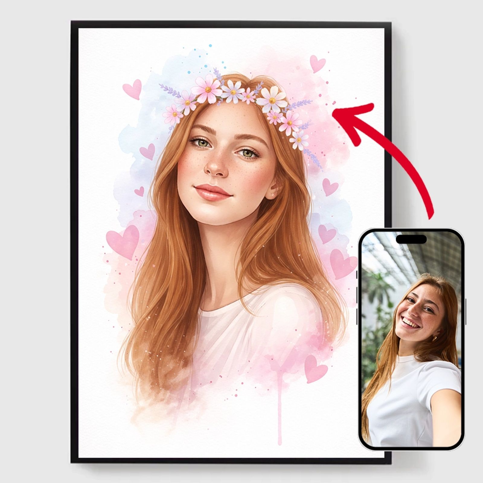 Personlig Plakat - Akvarell Bursdagsmagasin - AI Plakat