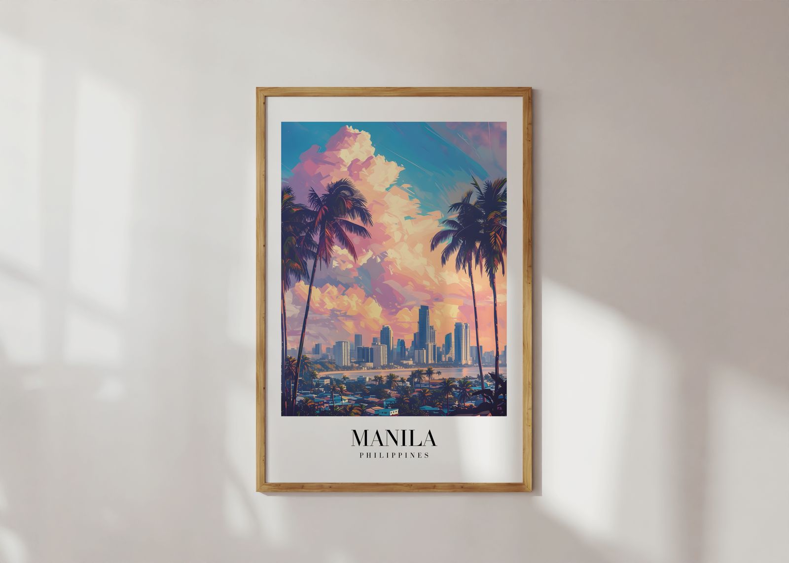 Plakat - Manila Bysilhuett