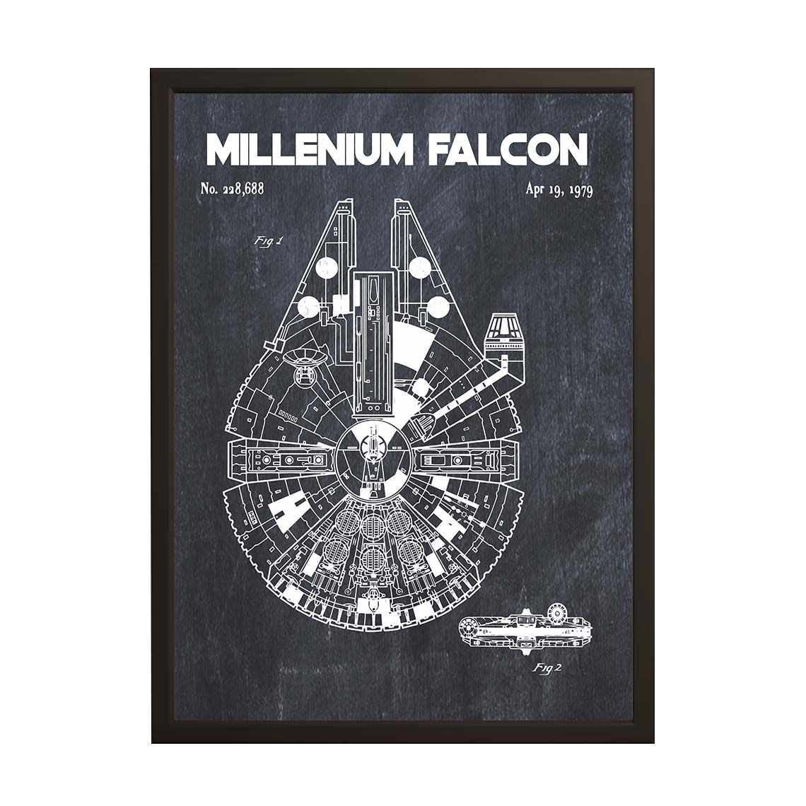 Patentskisseplakat - Millennium Falcon