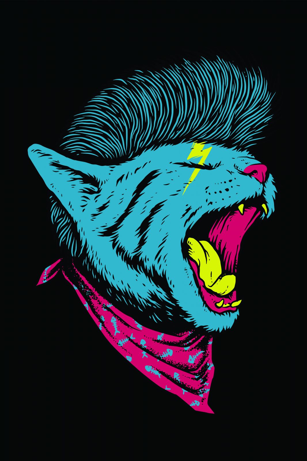 Plakat - Livlig Villkatt
