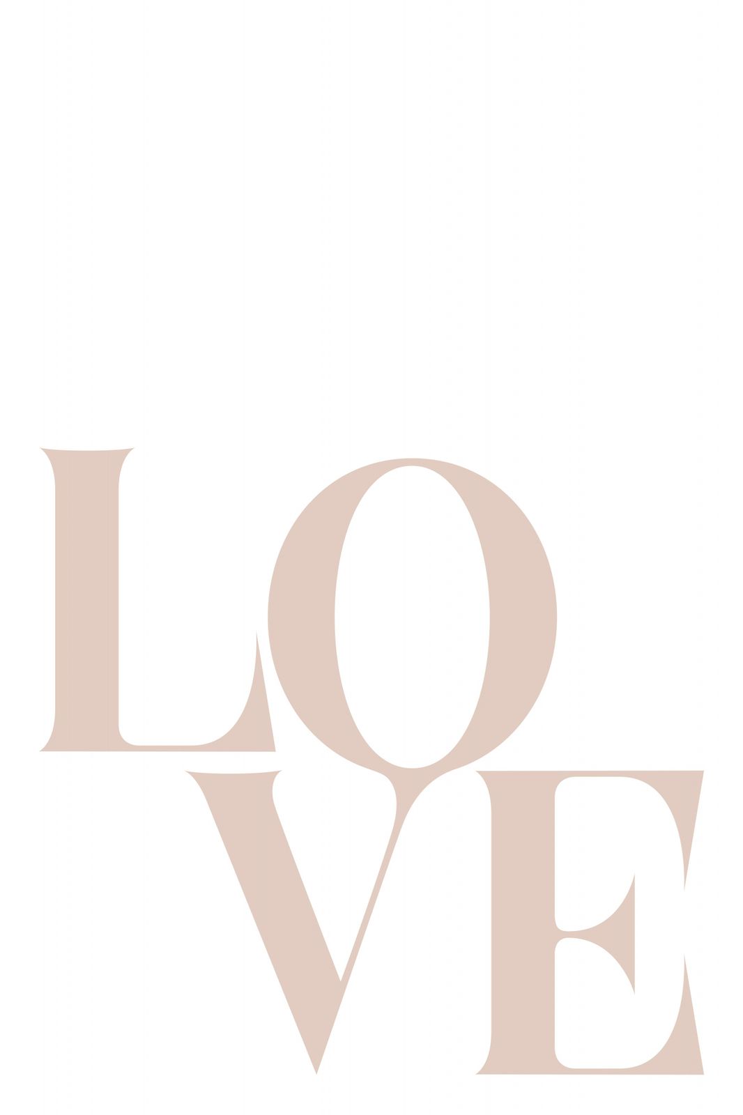 Plakat - Kjærlighet Typografi