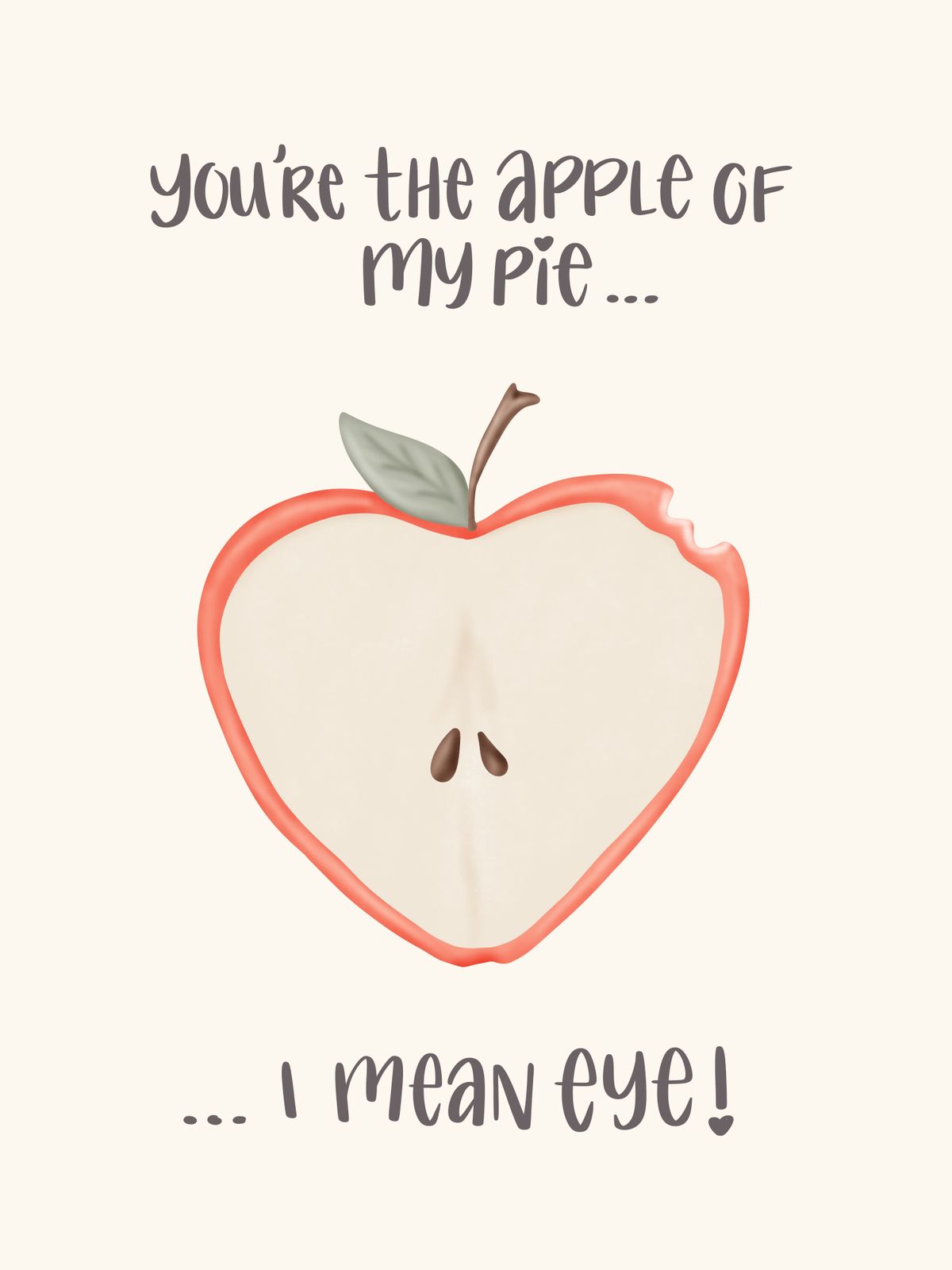 Poster - Apple Eye Pun