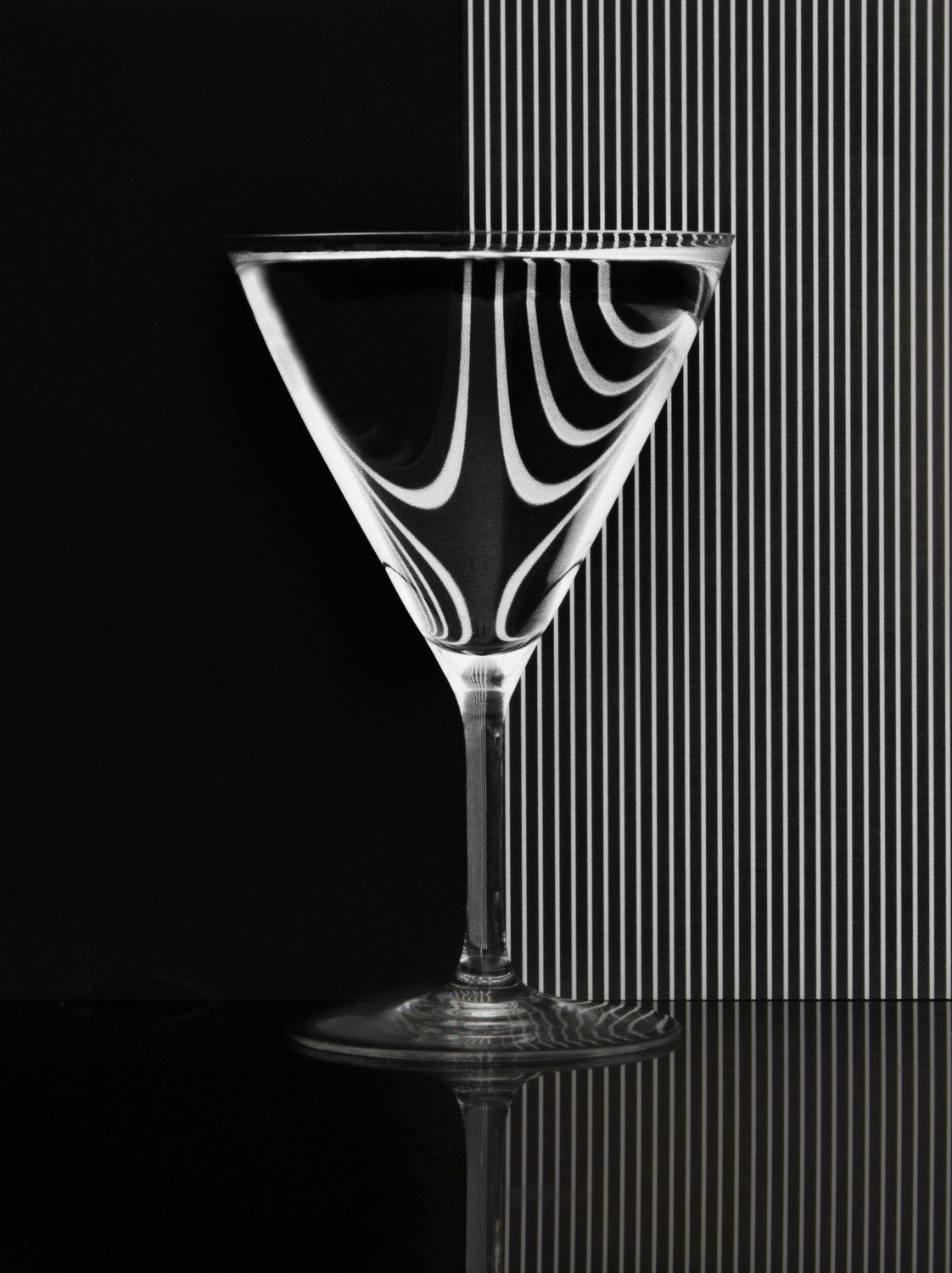 Plakat - Martini Glass Refleksjon