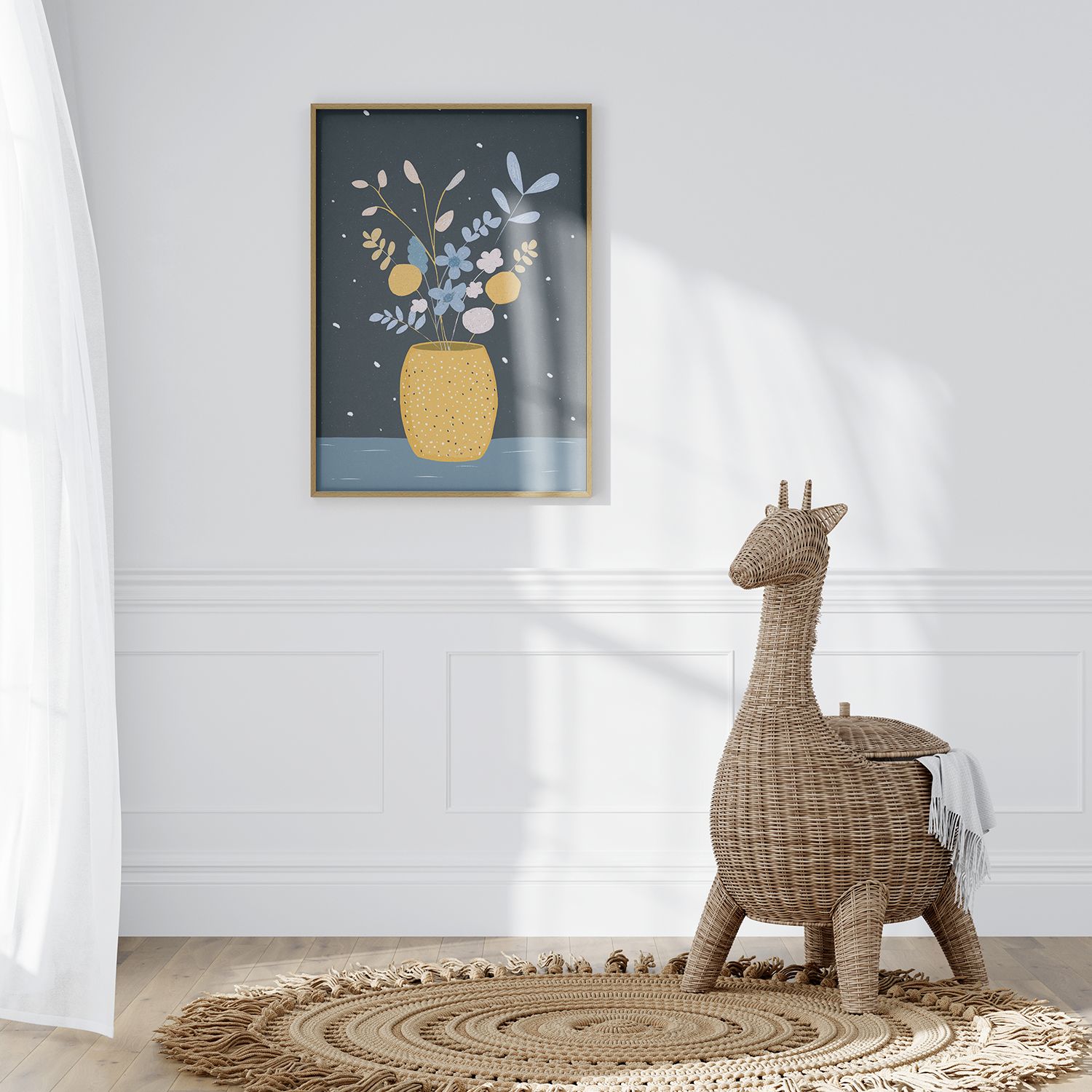 Plakat - Floral Vase Illustrasjon