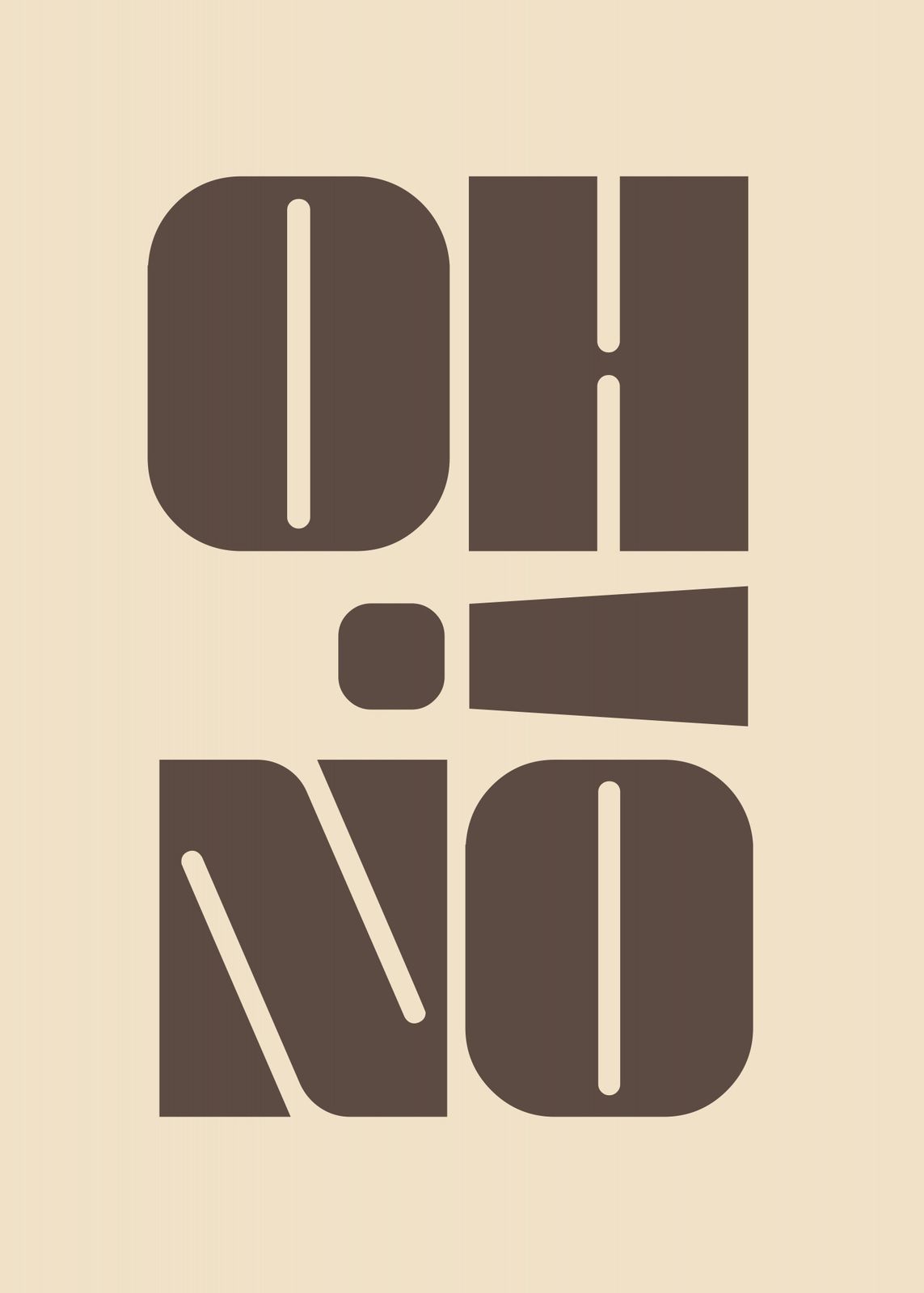Plakat - OH NO Typografi