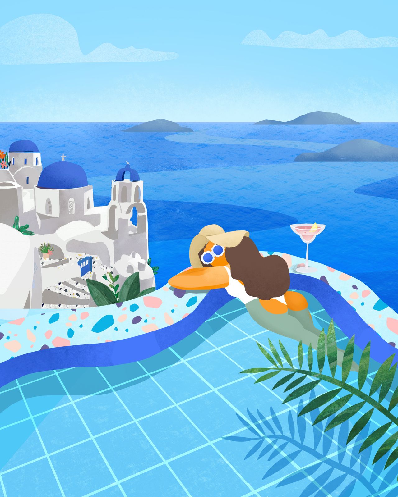Plakat - Santorini Avslapning
