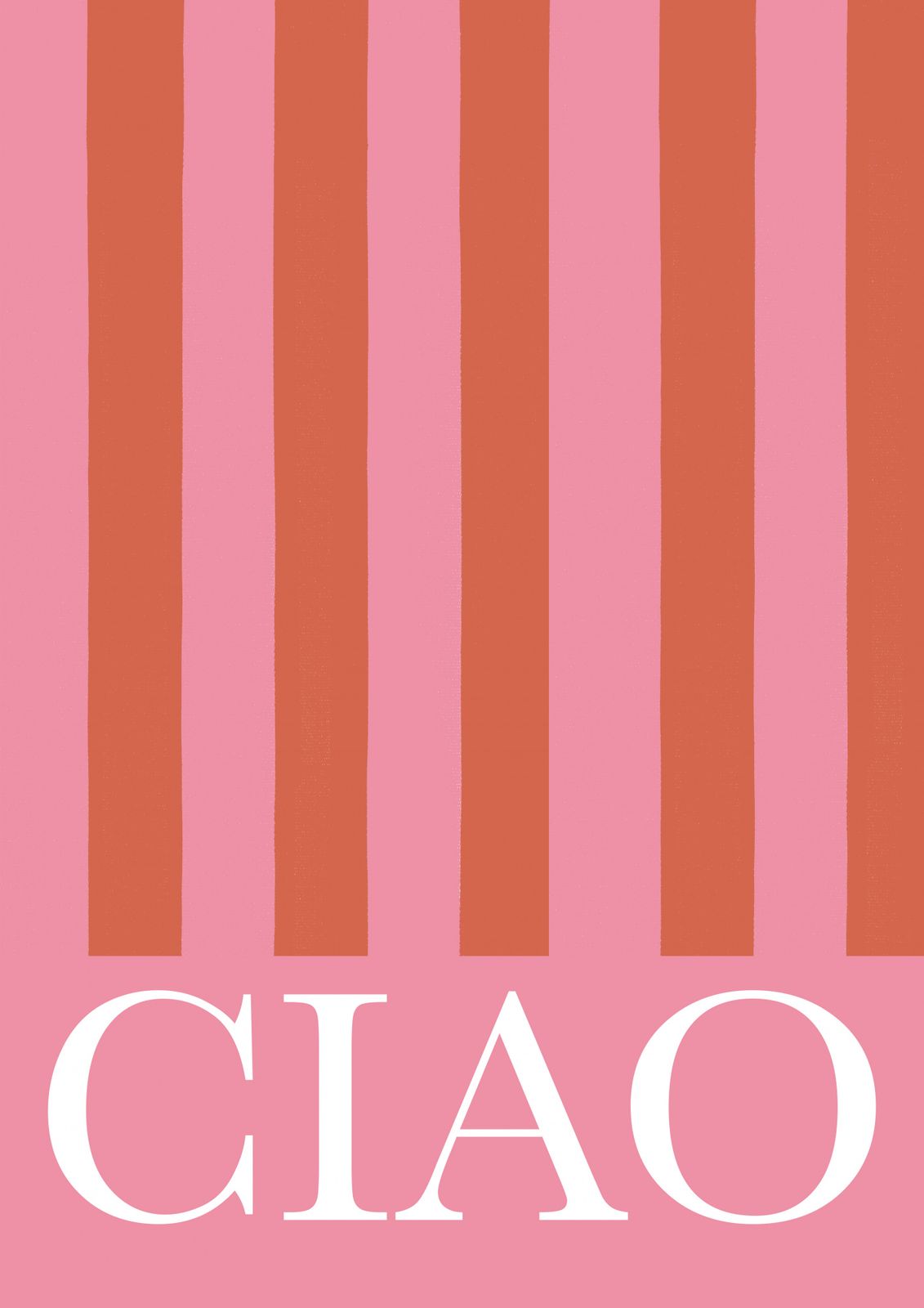 Plakat - Ciao Stripes