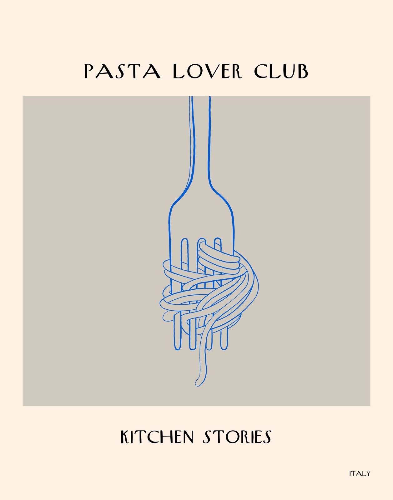 Plakat - Pasta Lover Club