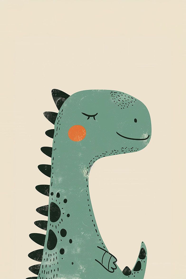 Plakat - Dinosaurkunst