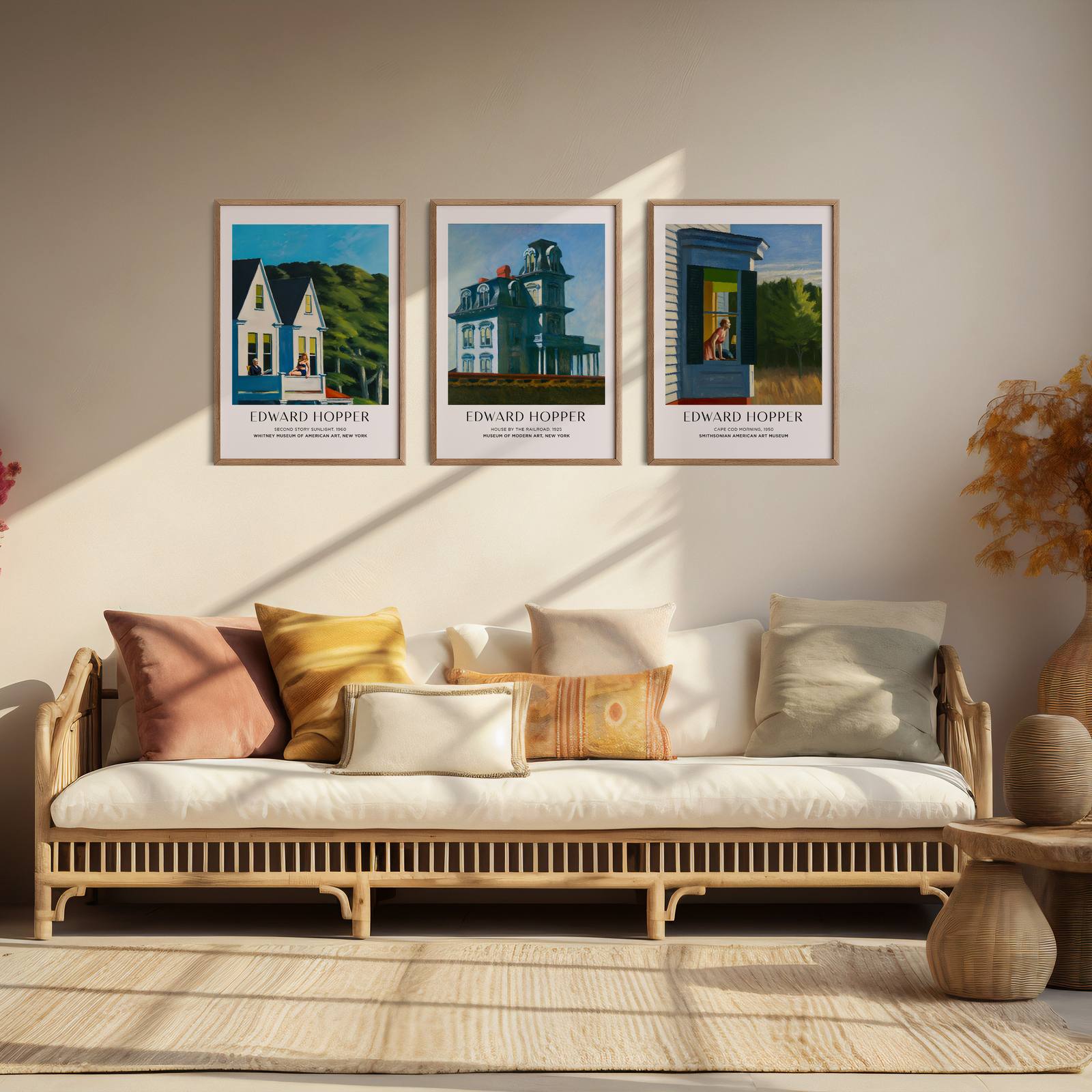 Plakat - Edward Hopper Kunstsamling / Sett av 3