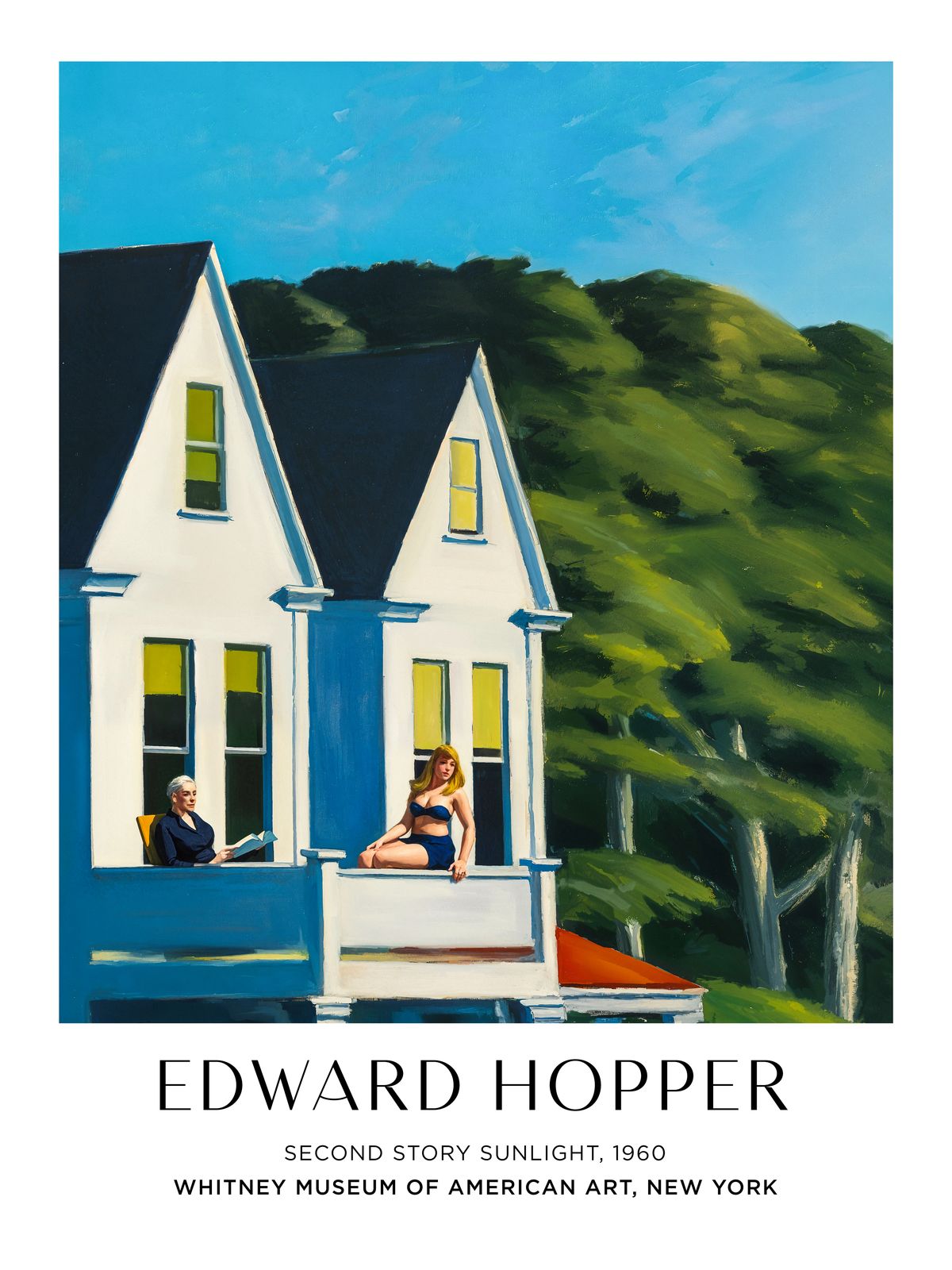 Plakat - Second Story Sunlight av Edward Hopper