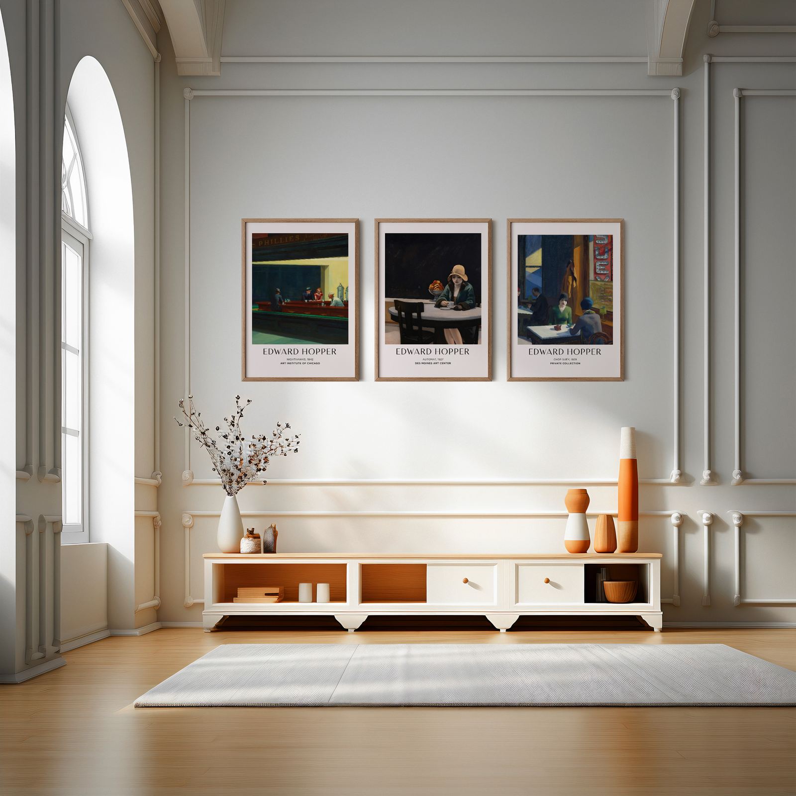 Plakat - Edward Hopper Kunst Sett av 3