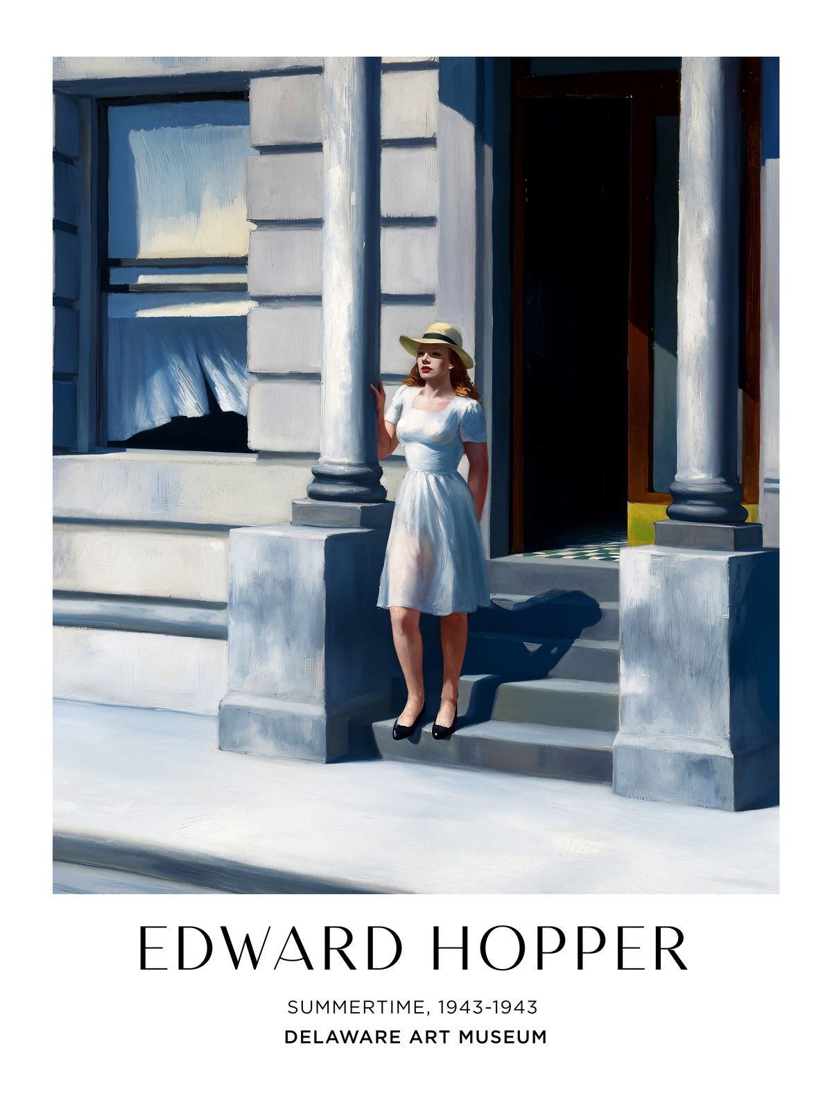 Plakat - Edward Hopper Sommertid