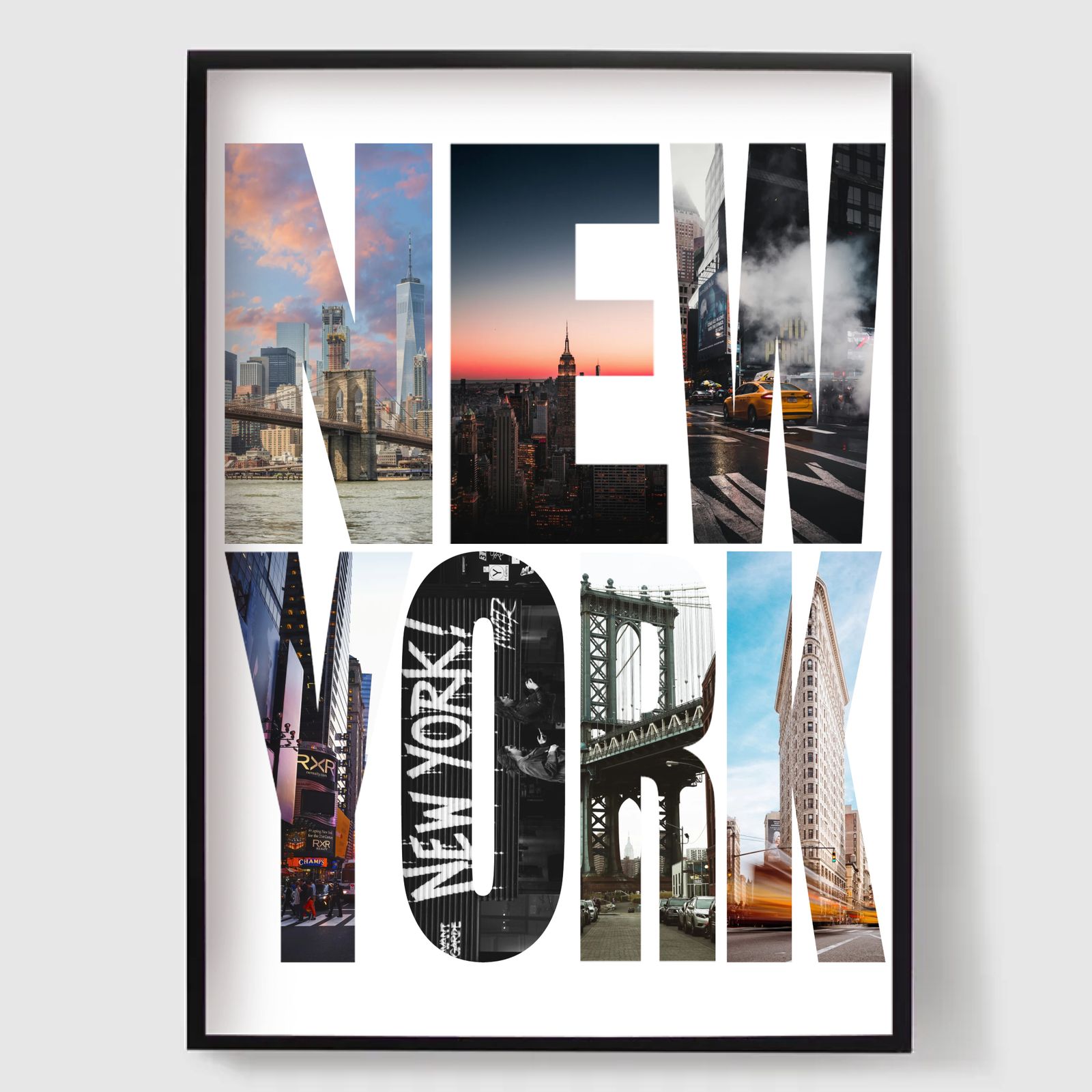 Personalisert Plakat - Destinasjonsnavn Fotopplasting - New York