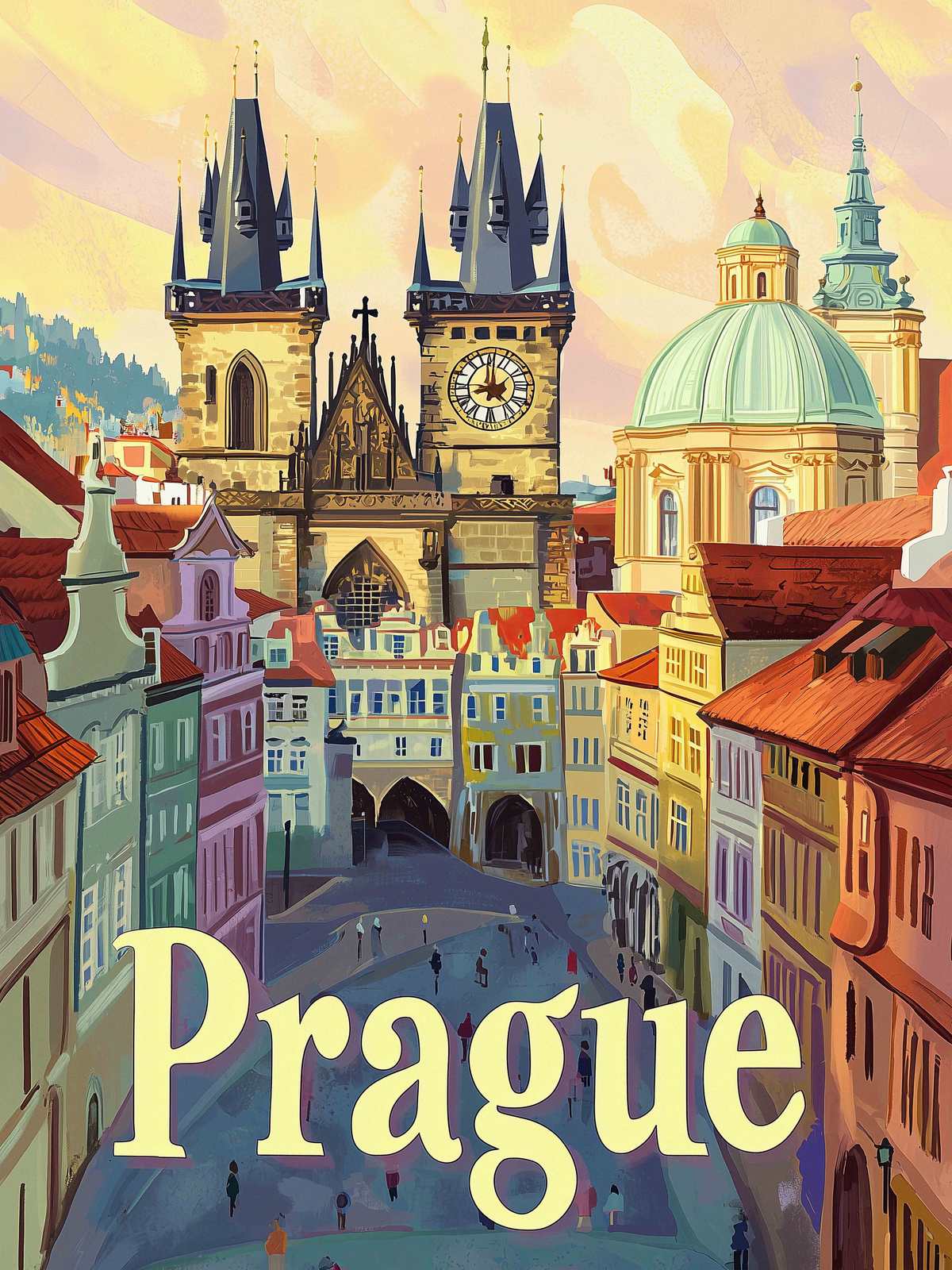 Plakat - Praha Bybilde