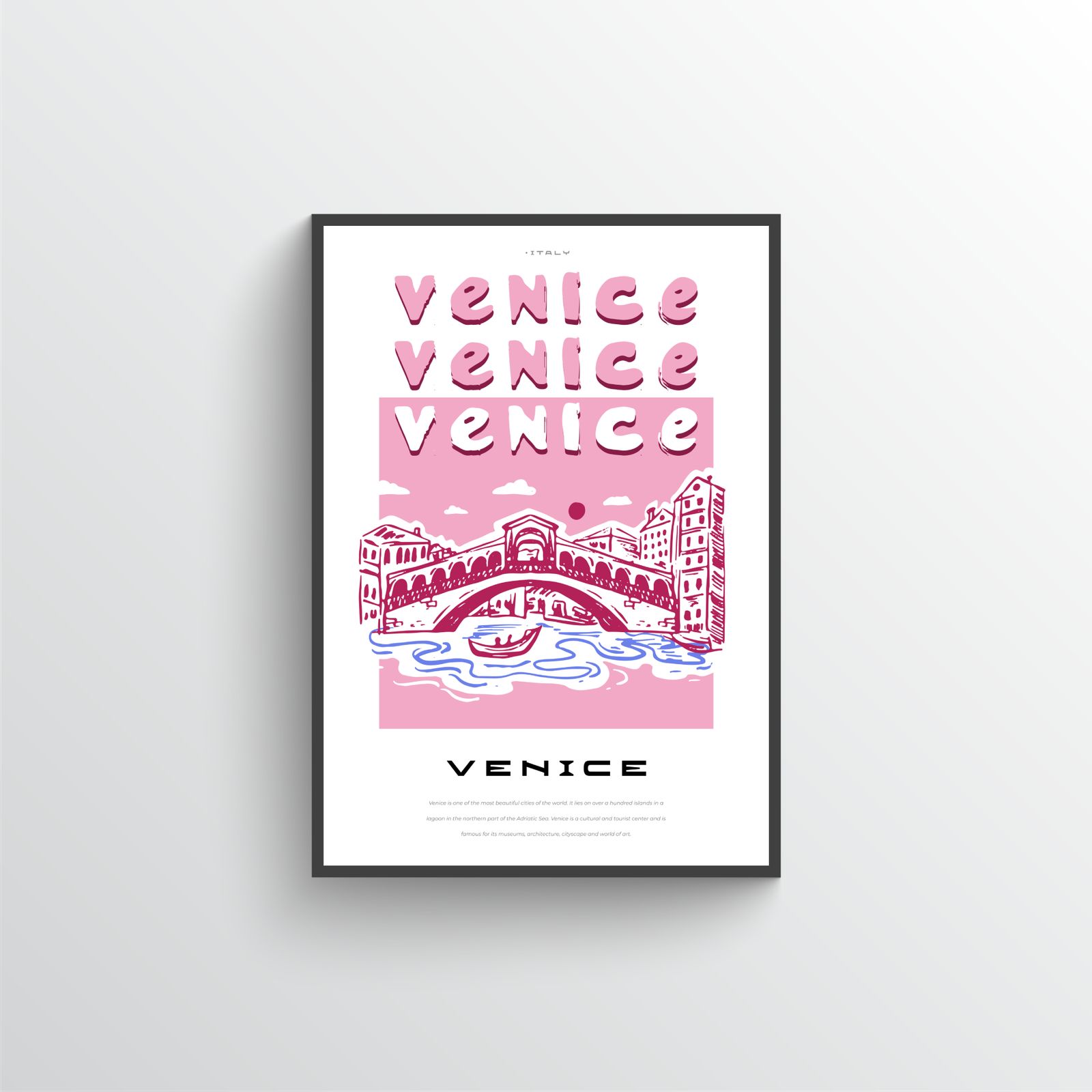 Venezia Plakat - Enkelt