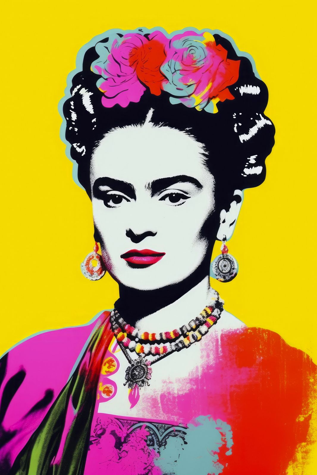 Plakat - Frida Kahlo Pop Art