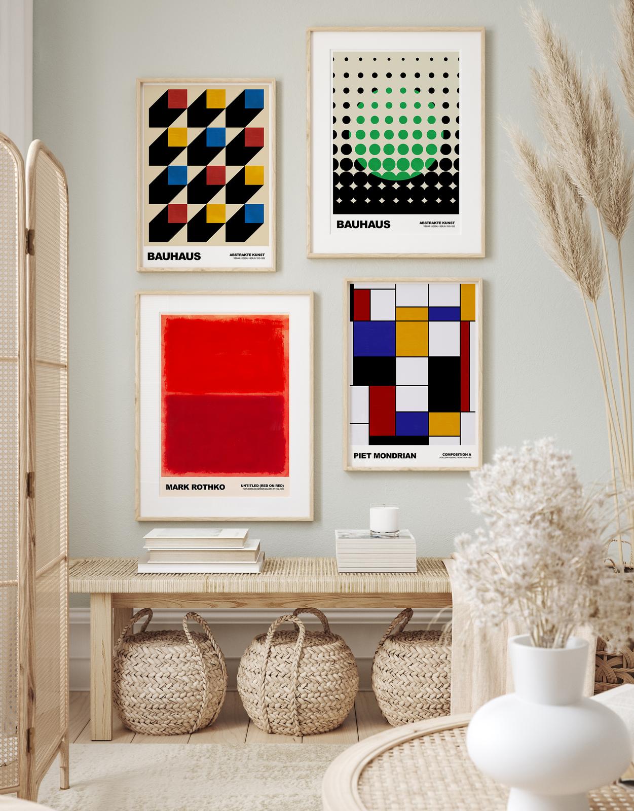 Plakat - Bauhaus Art Collection / Sett av 4