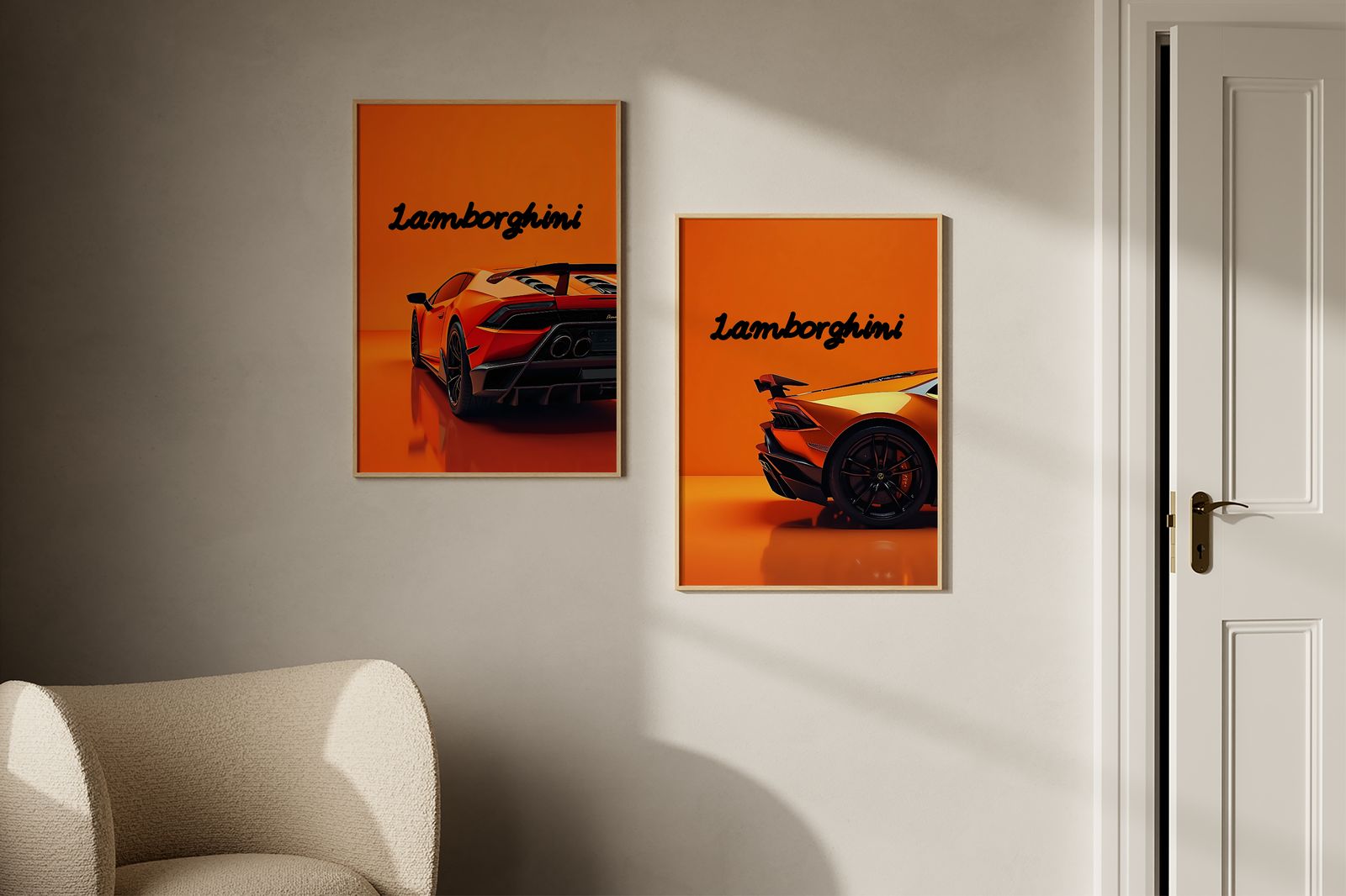 Plakat - Lamborghini Bil / Sett av 2