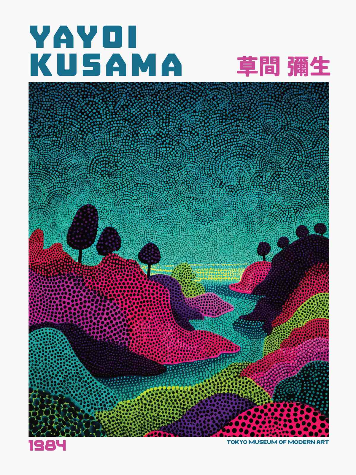 Plakat - Yayoi Kusama Levende Landskap