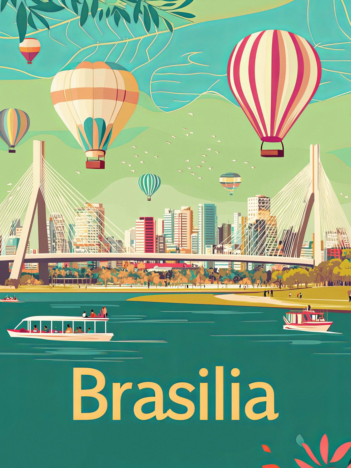 Plakat - Brasilia Reisekunst
