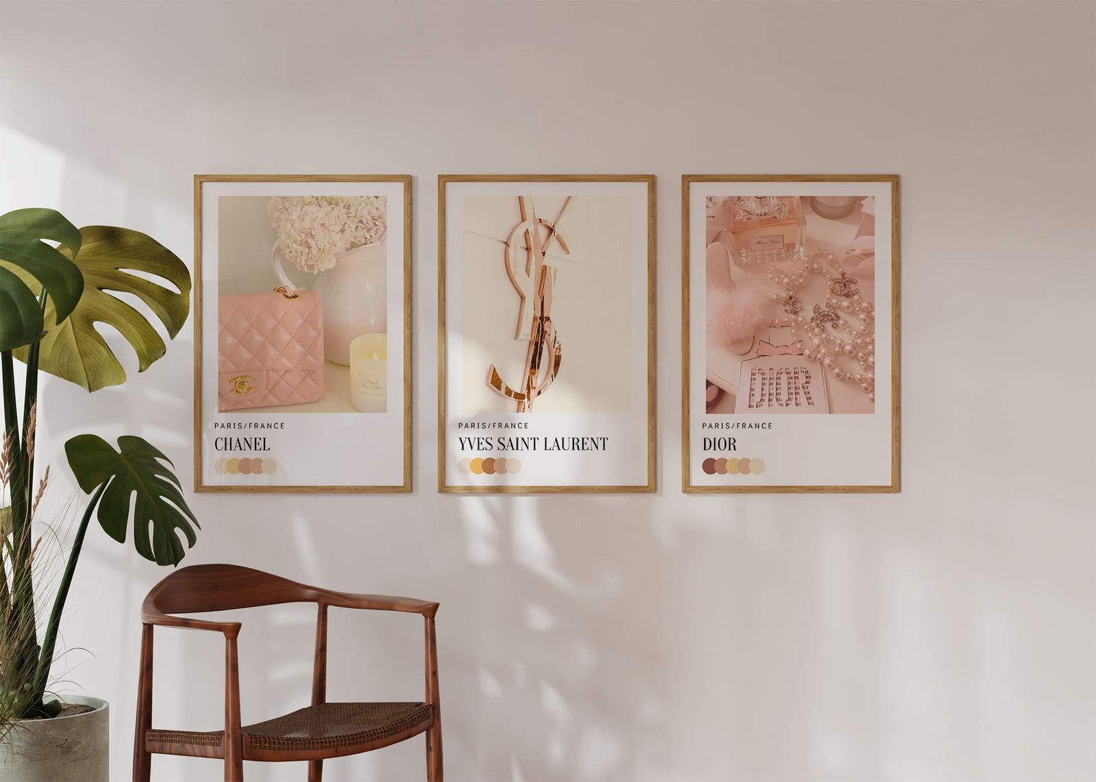 Plakat - Paris Mote / Sett med 3