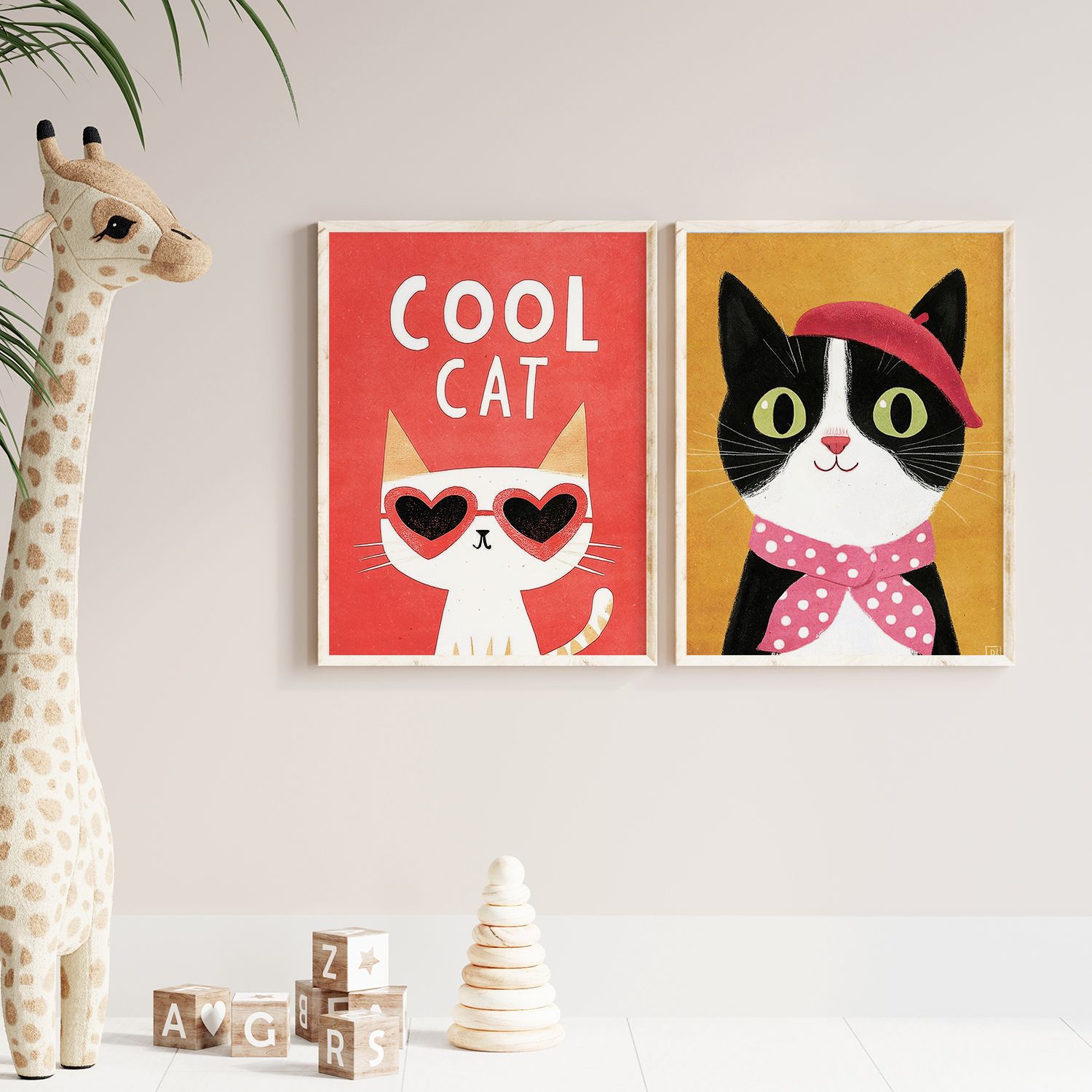 Plakat - Kule Katter / Sett med 2